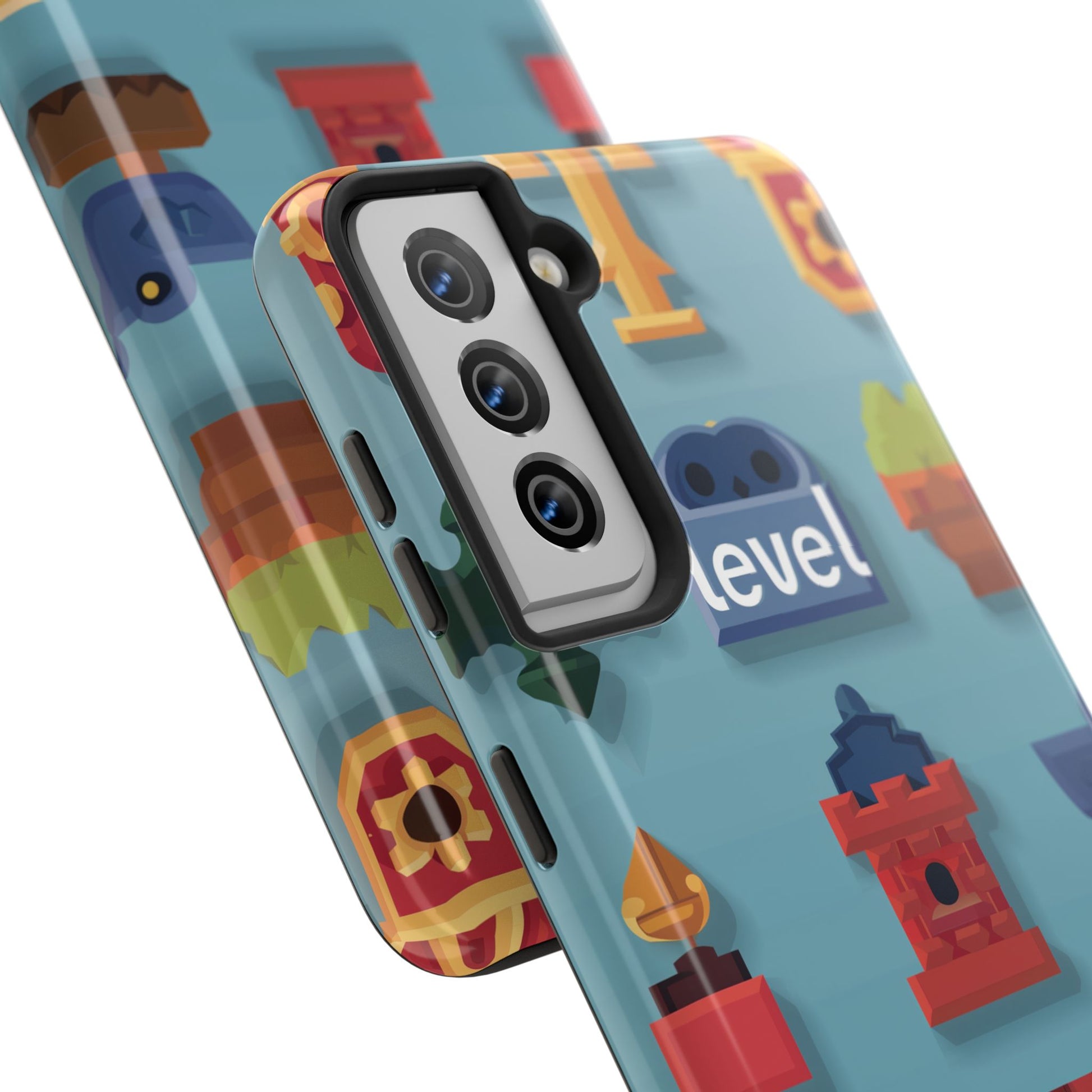 Pixel Art Video Game Level Up Phone Case, Retro Gaming Design, Geeky Gamer Phone Cover, Unique Video Game Art Accessories