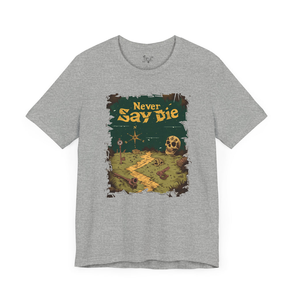 The Goonies Inspired Never Say Die Treasure Hunt Shirt Pirate Map Graphic Tee Retro Movie Shirt 80s Movie Lovers