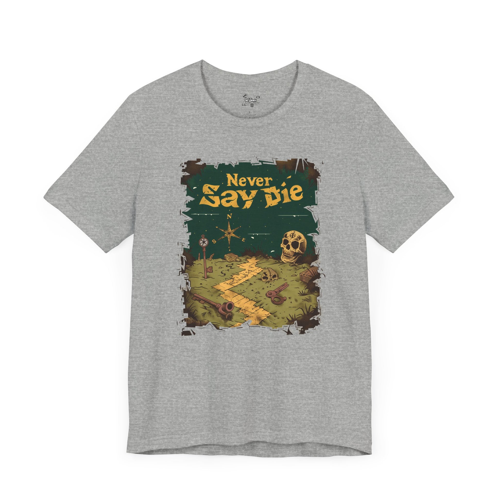 The Goonies Inspired Never Say Die Treasure Hunt Shirt Pirate Map Graphic Tee Retro Movie Shirt 80s Movie Lovers