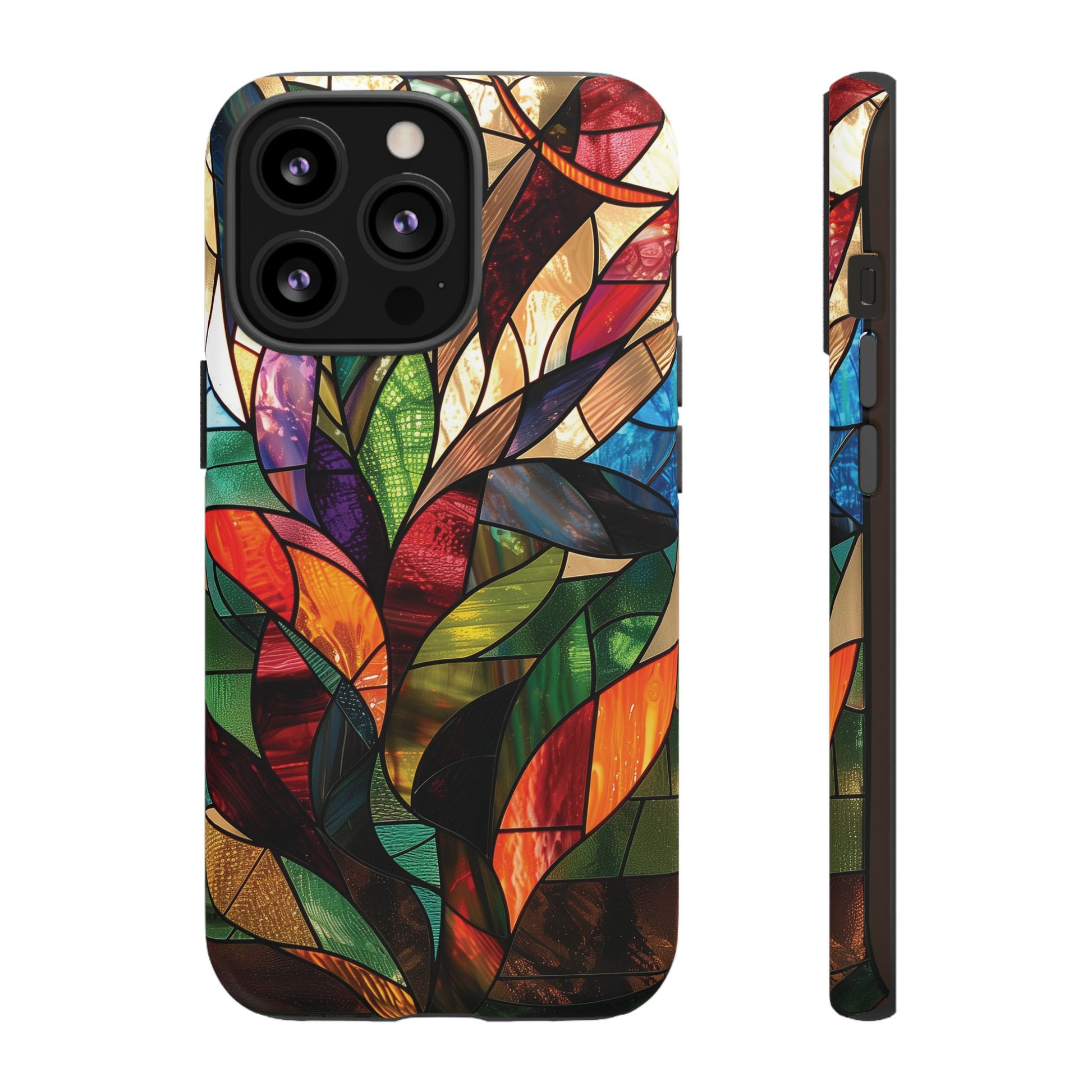 Frank Lloyd Wright Inspired Stained Glass Phone Case Mid Mod Geometric Artistic Architectural Design Art Deco iphone 13 14 15 16 Pro Max