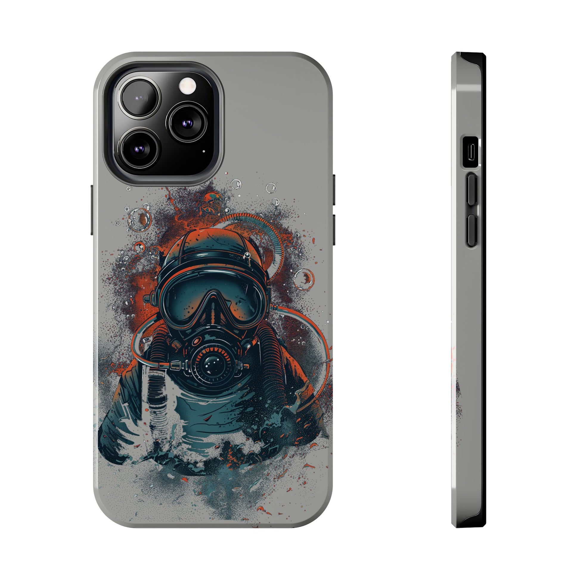 Light Custom iPhone Case, Personalized Phone Case, SCUBA Phone Case, SCUBA Diver Case, Custom Diver Phone Case, Gift for SCUBA Diver