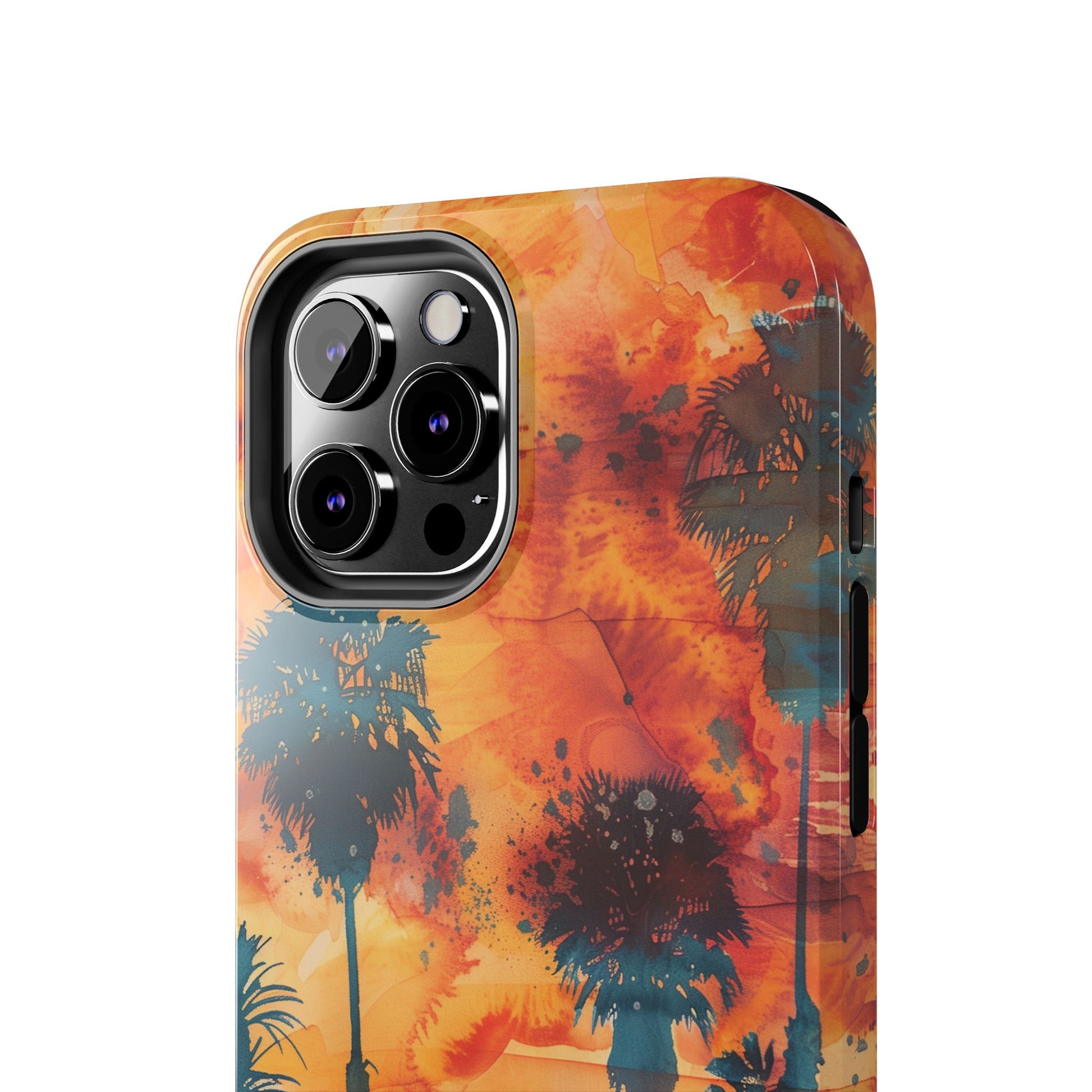 Los Angeles Sunset iPhone Case, Golden Hour Scenic View, Hollywood Hills Sunset Phone Case, Palm Trees Phone Case, iphone 15 pro max case