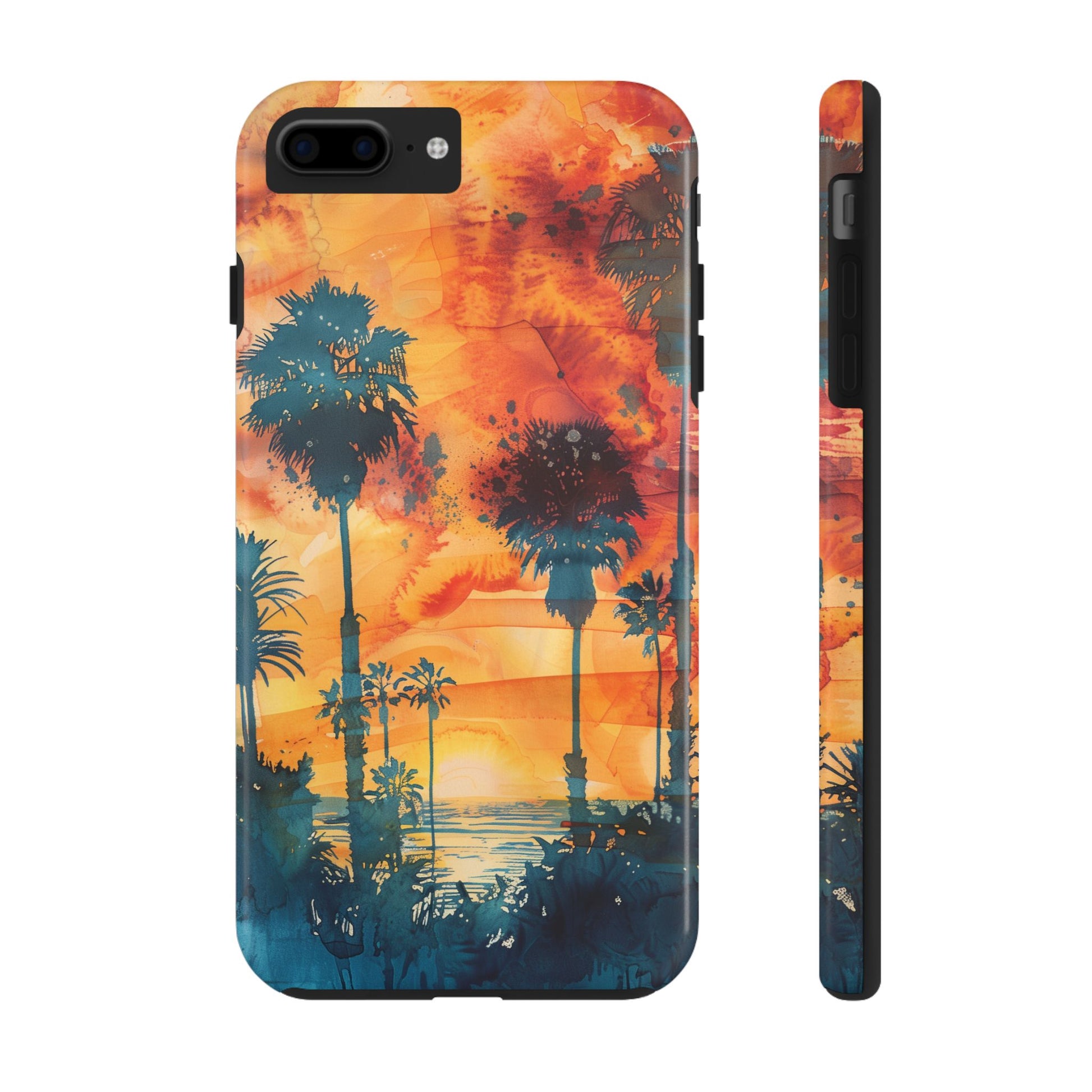 Los Angeles Sunset iPhone Case, Golden Hour Scenic View, Hollywood Hills Sunset Phone Case, Palm Trees Phone Case, iphone 15 pro max case