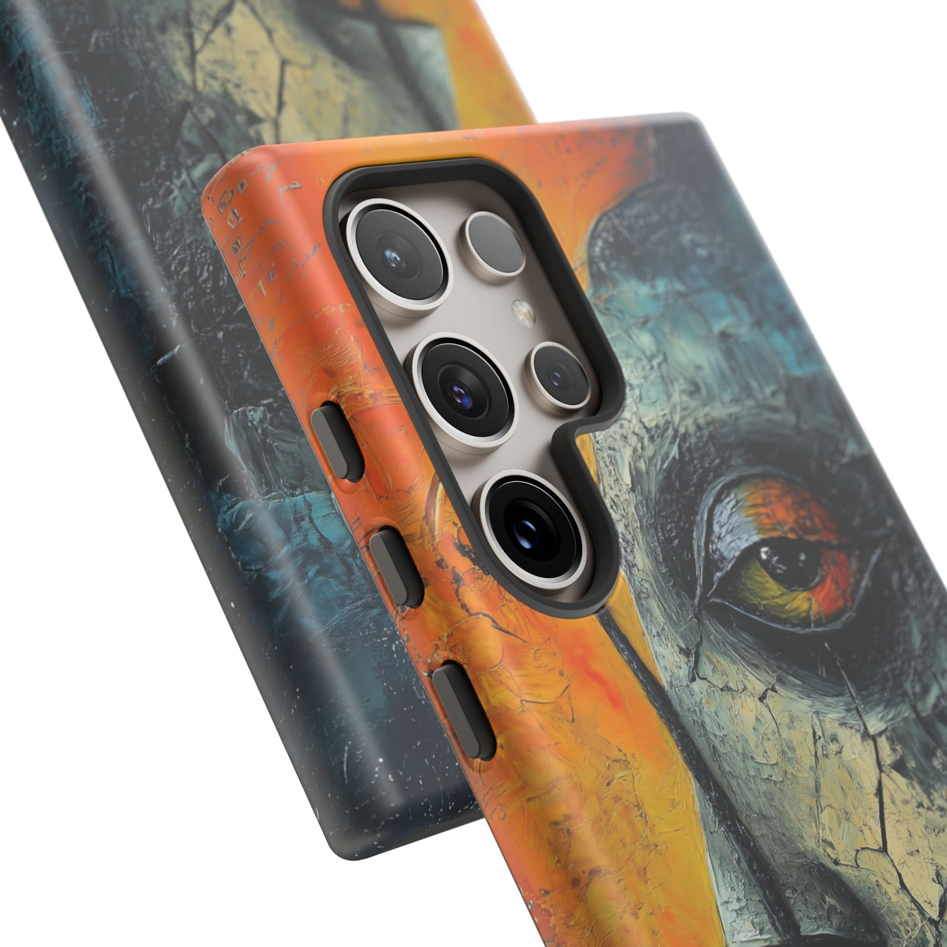 Surrealist Art Phone Case Salvador Dali Style Face Tough Case Unique Artistic 3D Textured Look Surrealism Gift Art iPhone 13 14 15 16