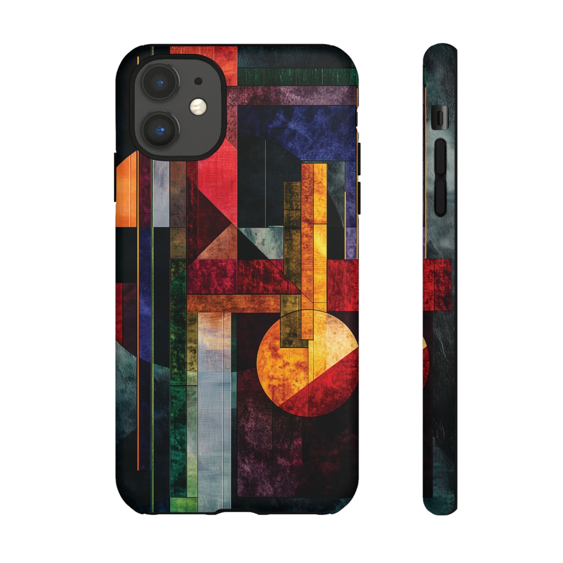 Darker Style Frank Lloyd Wright Usonian Phone Case Geometric Stained Glass Art Deco Marble Gold 13 14 15 16 iPhone Pro Max Galaxy Pixel