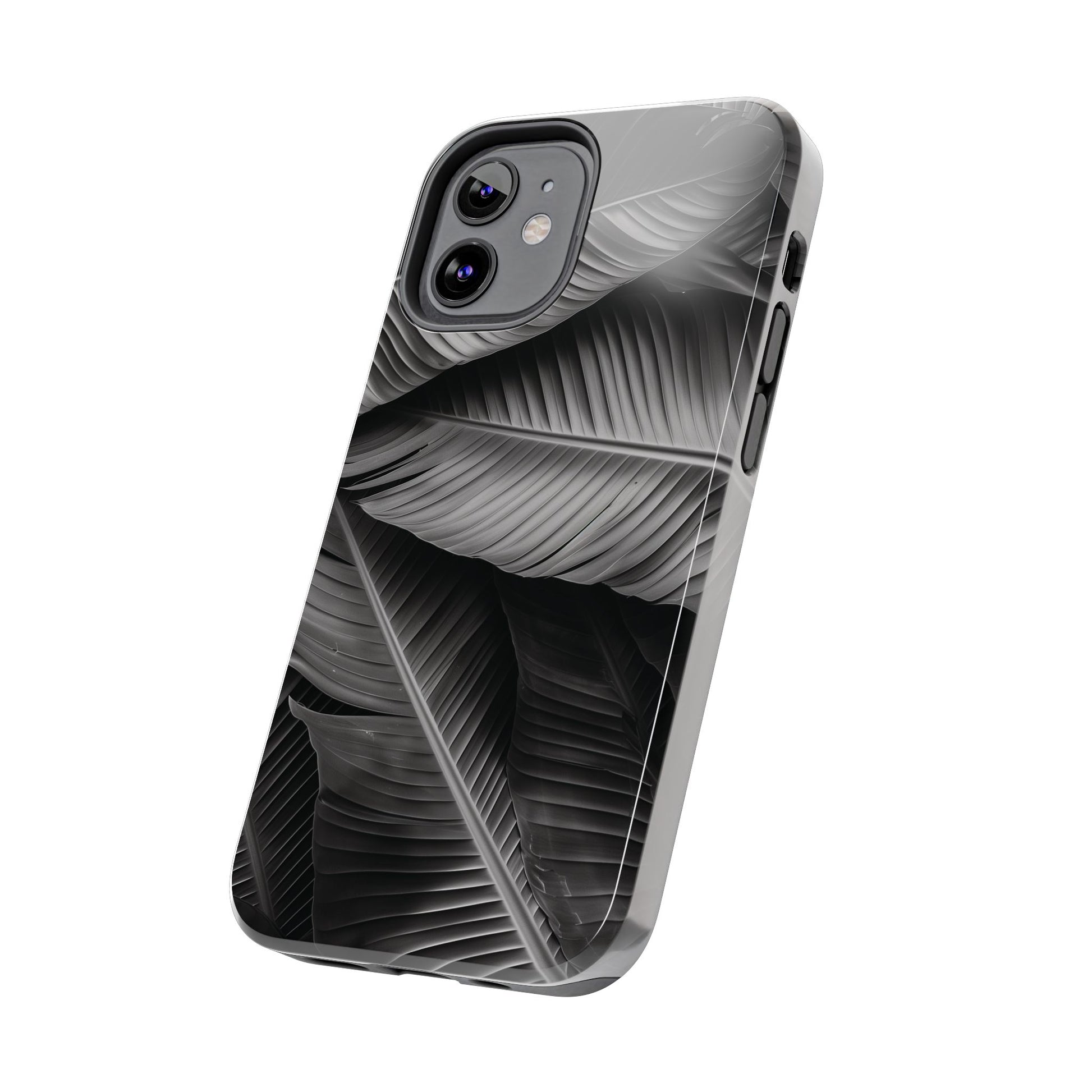Custom Palm Leaf Phone Case, Palm Tree Phone Case, Tropical Leaf Design, Summer iPhone Cover, Black and White iPhone Case, iPhone 15 Pro Max