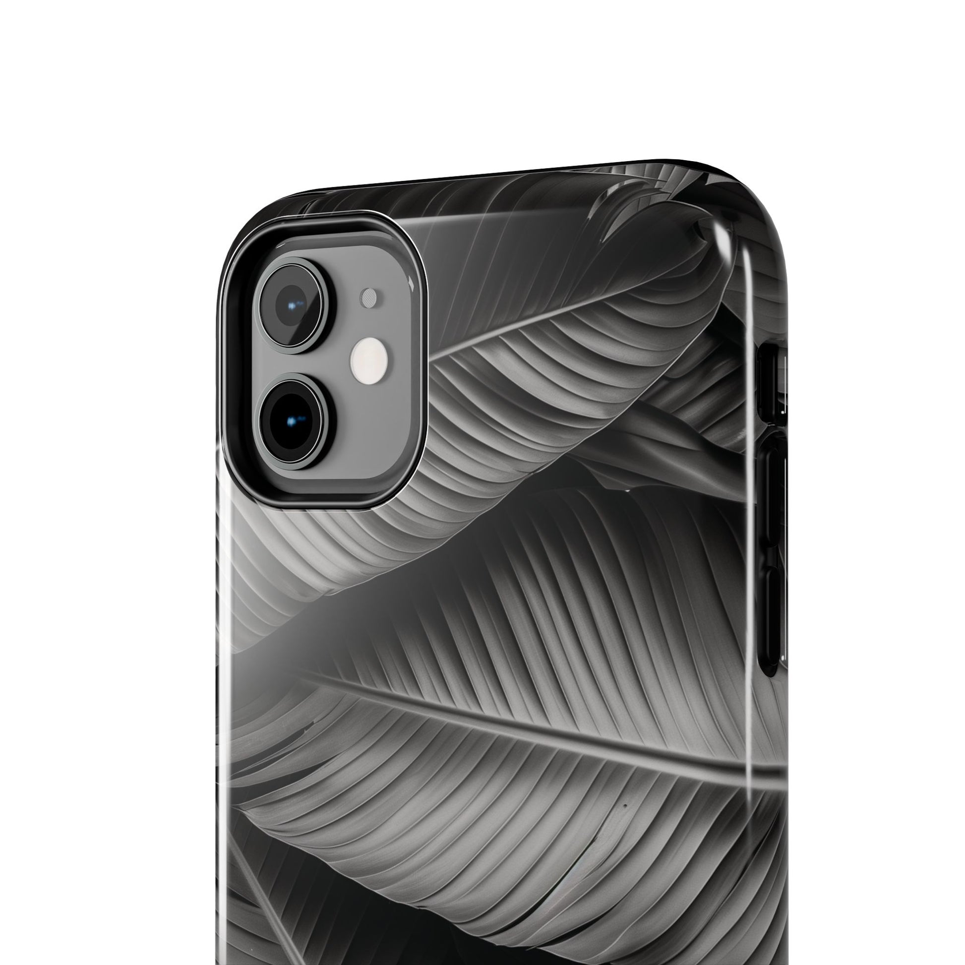 Custom Palm Leaf Phone Case, Palm Tree Phone Case, Tropical Leaf Design, Summer iPhone Cover, Black and White iPhone Case, iPhone 15 Pro Max