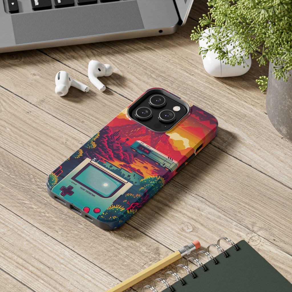 Durable iPhone Case with Alternative Universe Game Console Design - Protective Phone Cover - Fun and Sturdy Gaming Accessory - Gamer Gift