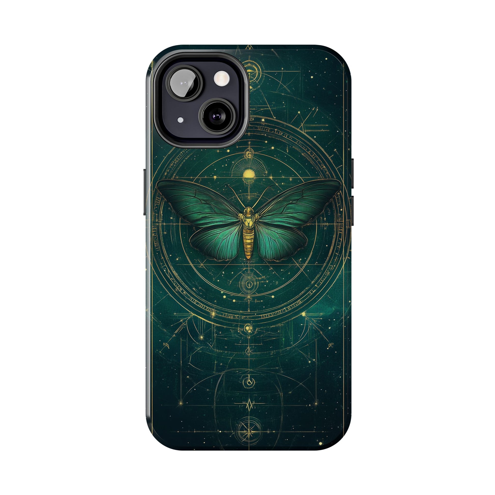 Celestial Dark Academia Phone Case, Magical Moth Vintage  Witchcraft iPhone Cover, Esoteric Nature Art, iPhone 15 Pro Max, iPhone 14 Pro