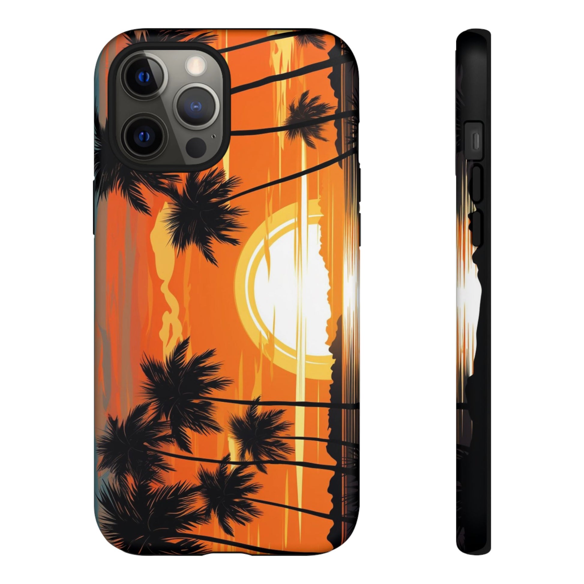 Sunset Palm Trees Tough Phone Cases for iPhone and Android