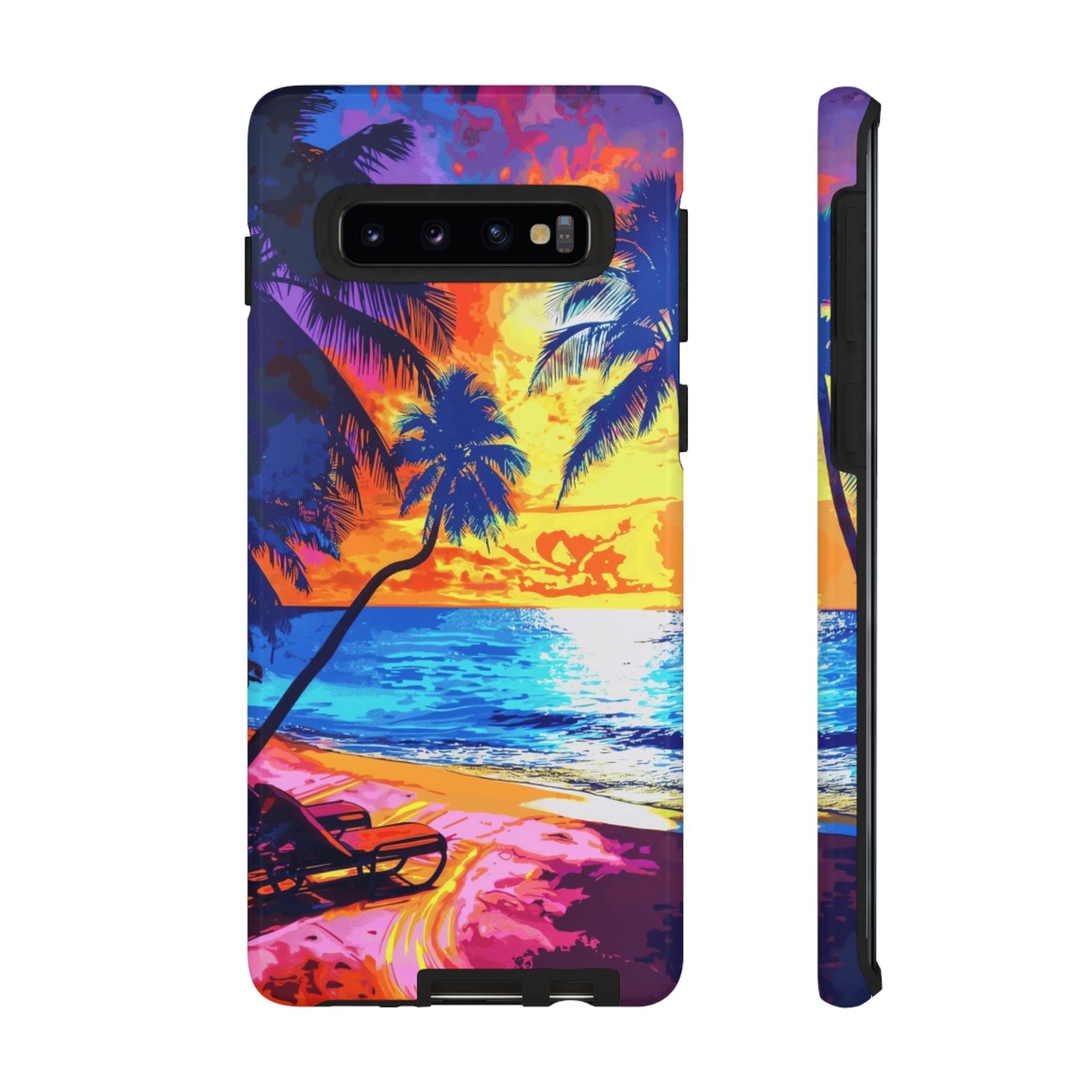 Sunset Bliss: Lisa Frank Style Android Phone Case