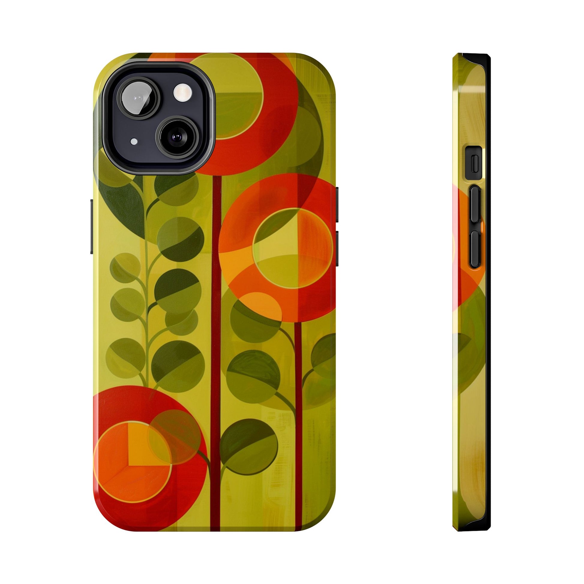 Atomic Flower Phone Case, Mid-Mod Phone Case, Artwork iPhone Case, Unique Floral Pattern Phone Case, Art Deco, Minimalist, Tough Iphone Case