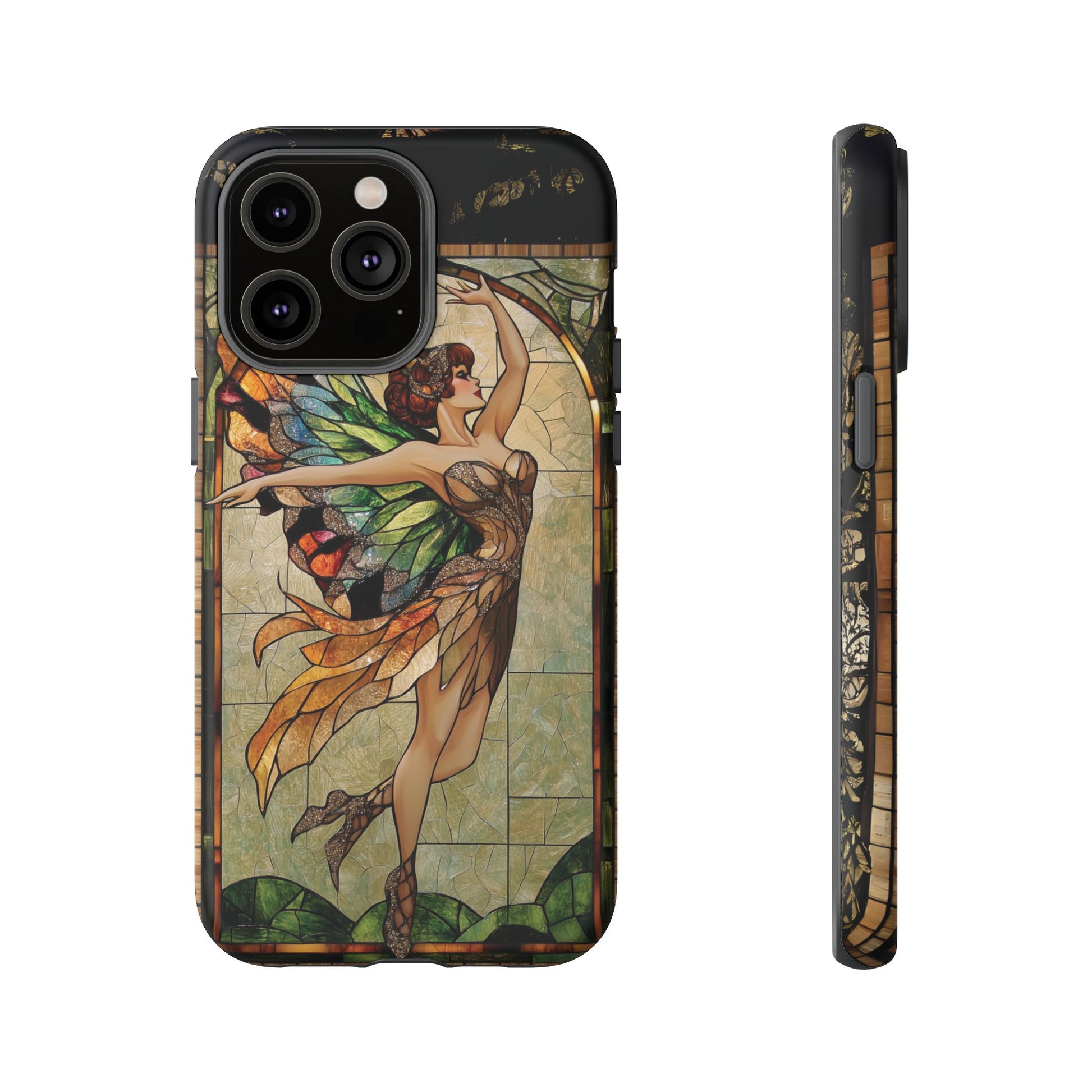 Fairy Phone Case Art Deco Woman Phone Case 1920s Art Nouveau Design in Stained Glass Alphonse Mucha Style Gatsby Style Poster