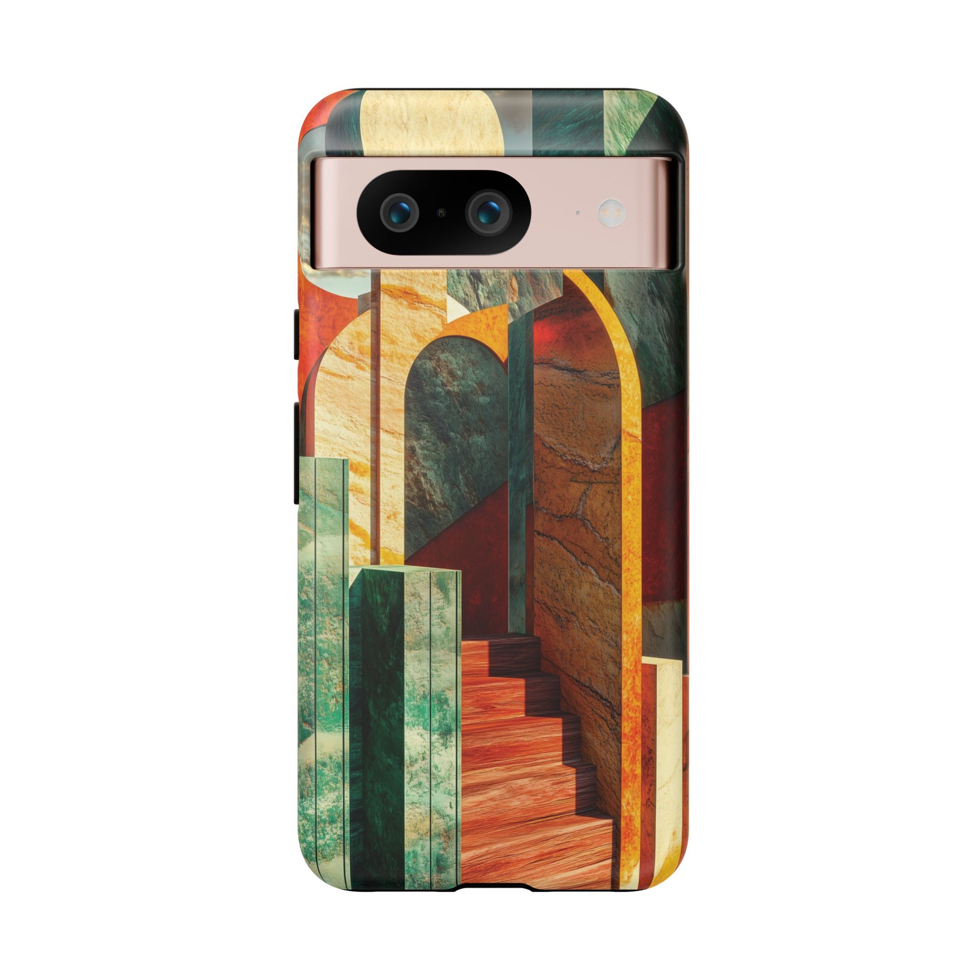 Arches Prairie Style Frank Lloyd Wright Usonian Phone Case Geometric Stained Glass Art Deco Marble 13 14 15 16 iPhone Pro Max Galaxy Pixel