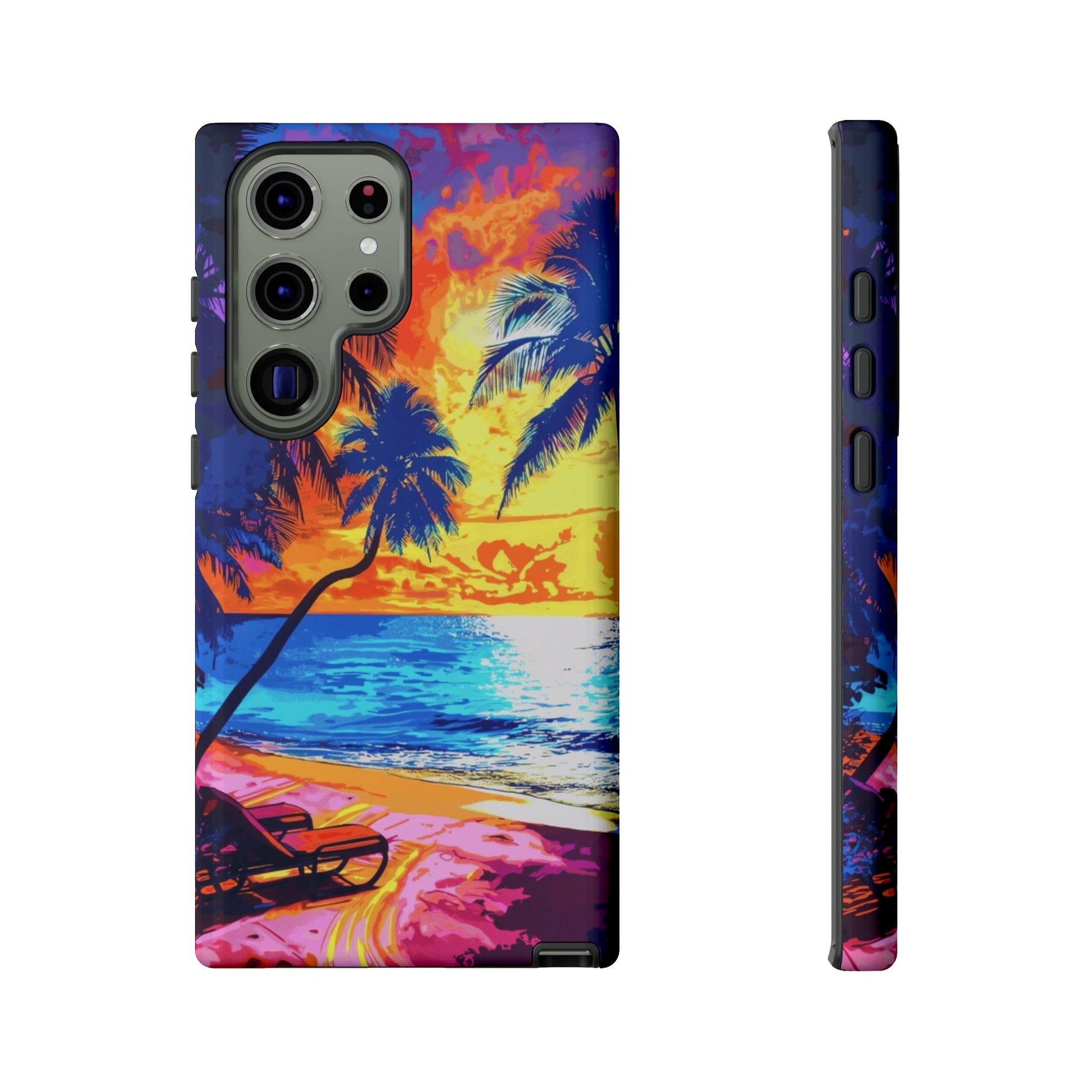 Sunset Bliss: Lisa Frank Style Android Phone Case