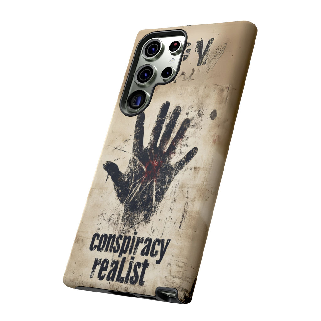Conspiracy Theories Paranormal Mystery UFO X-Files Inspired Ghostly Hand Conspiracy Realist Cryptid iPhone 13 14 15 16 Pro Max Galaxy Pixel