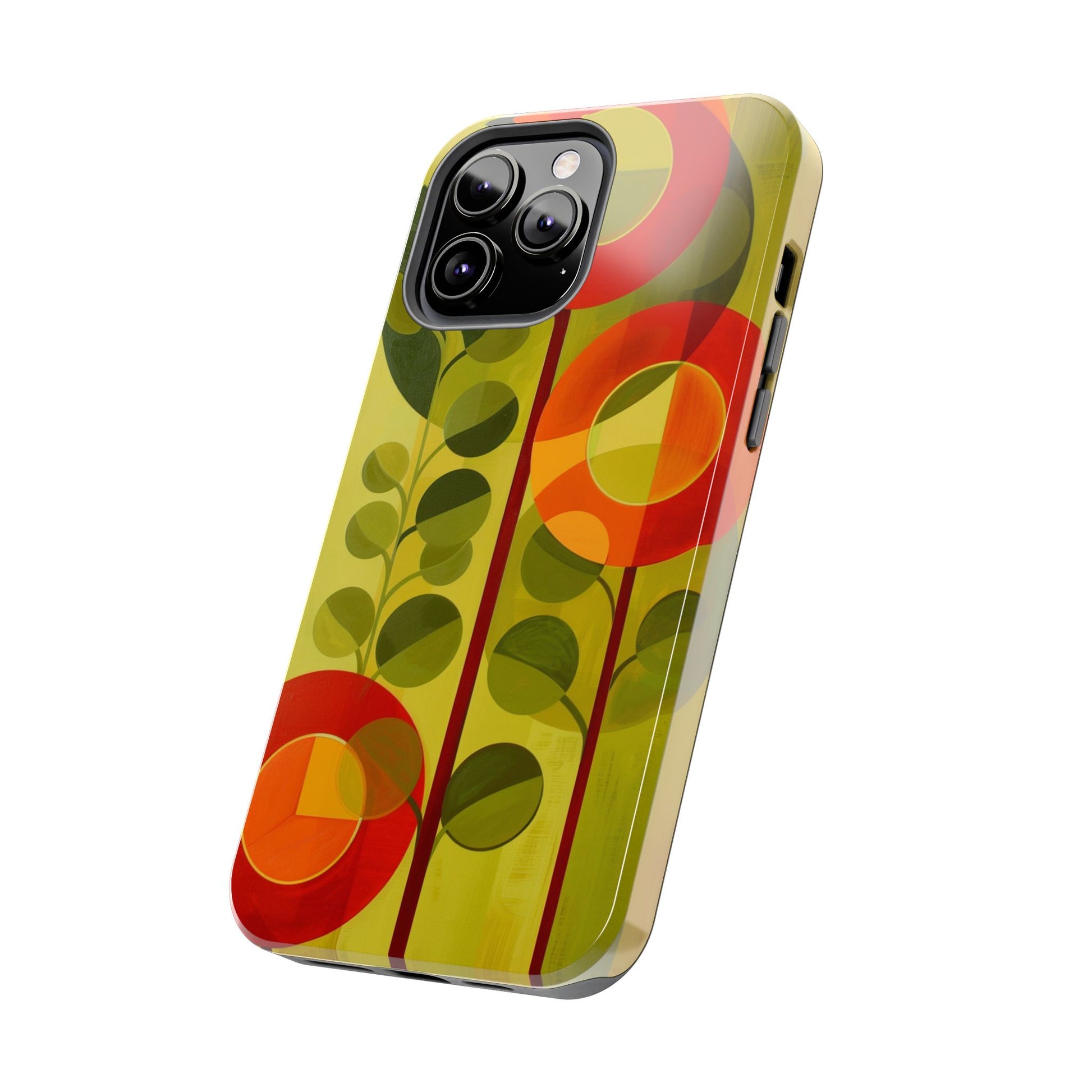 Atomic Flower Phone Case, Mid-Mod Phone Case, Artwork iPhone Case, Unique Floral Pattern Phone Case, Art Deco, Minimalist, Tough Iphone Case
