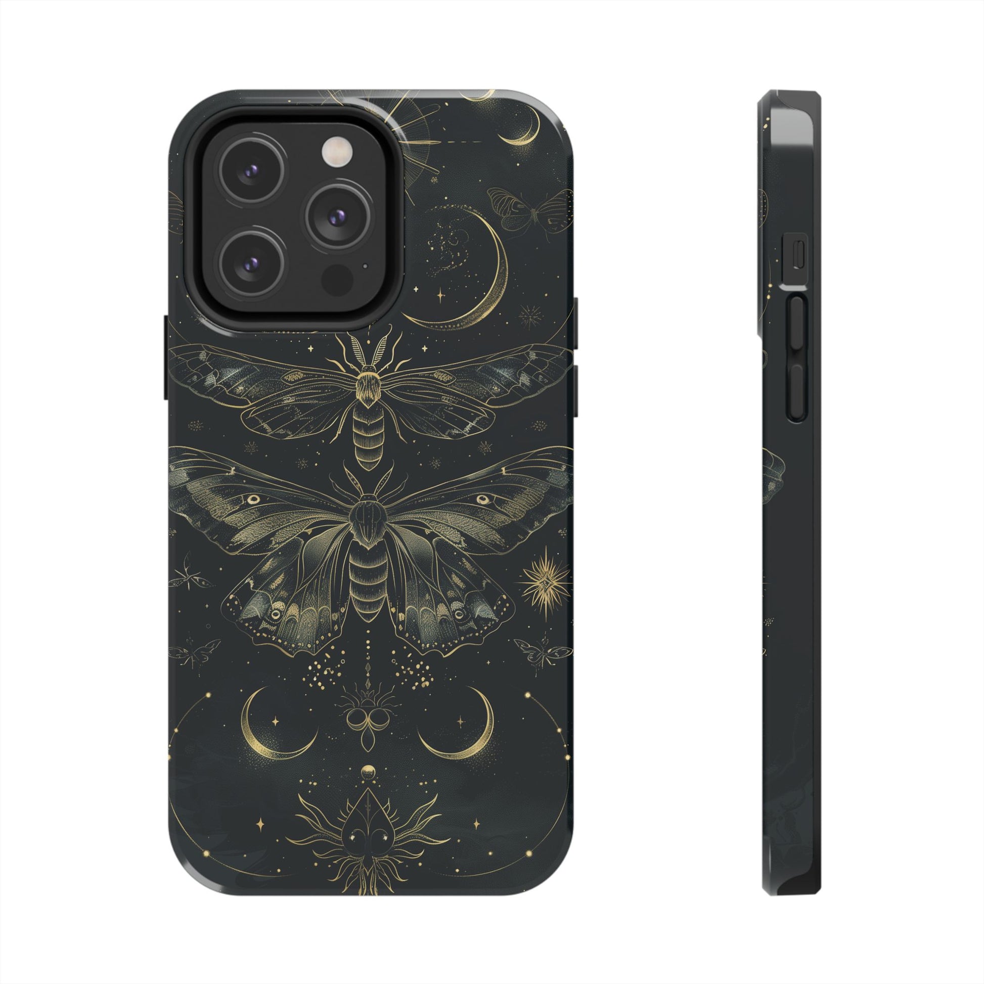 C Dark Academia Mystical Phone Case, Mystical Moth Phone Case, Vintage Magic Witchcraft iPhone Cover, Esoteric Nature Art, iPhone 15 Pro Max