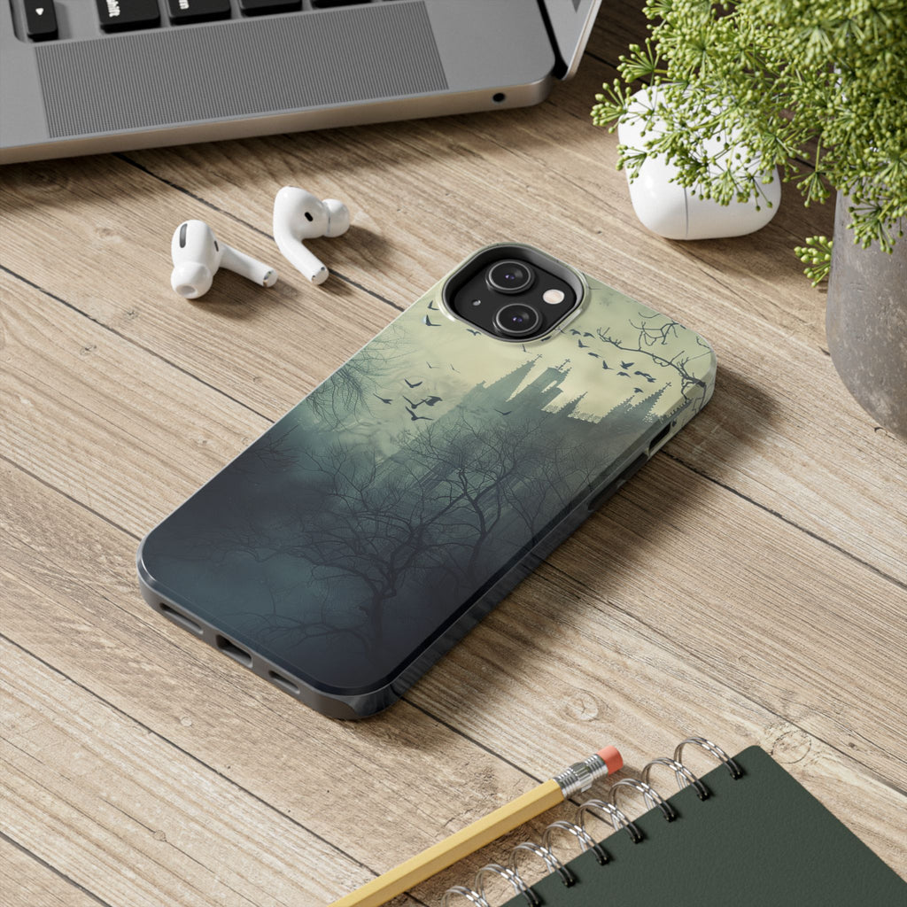 Gothic Architecture Phone Case, Dark Academia Phone Case, Moon and Tarot Case, Halloween Spooky Season, Dark Academia iPhone 15 Pro Max