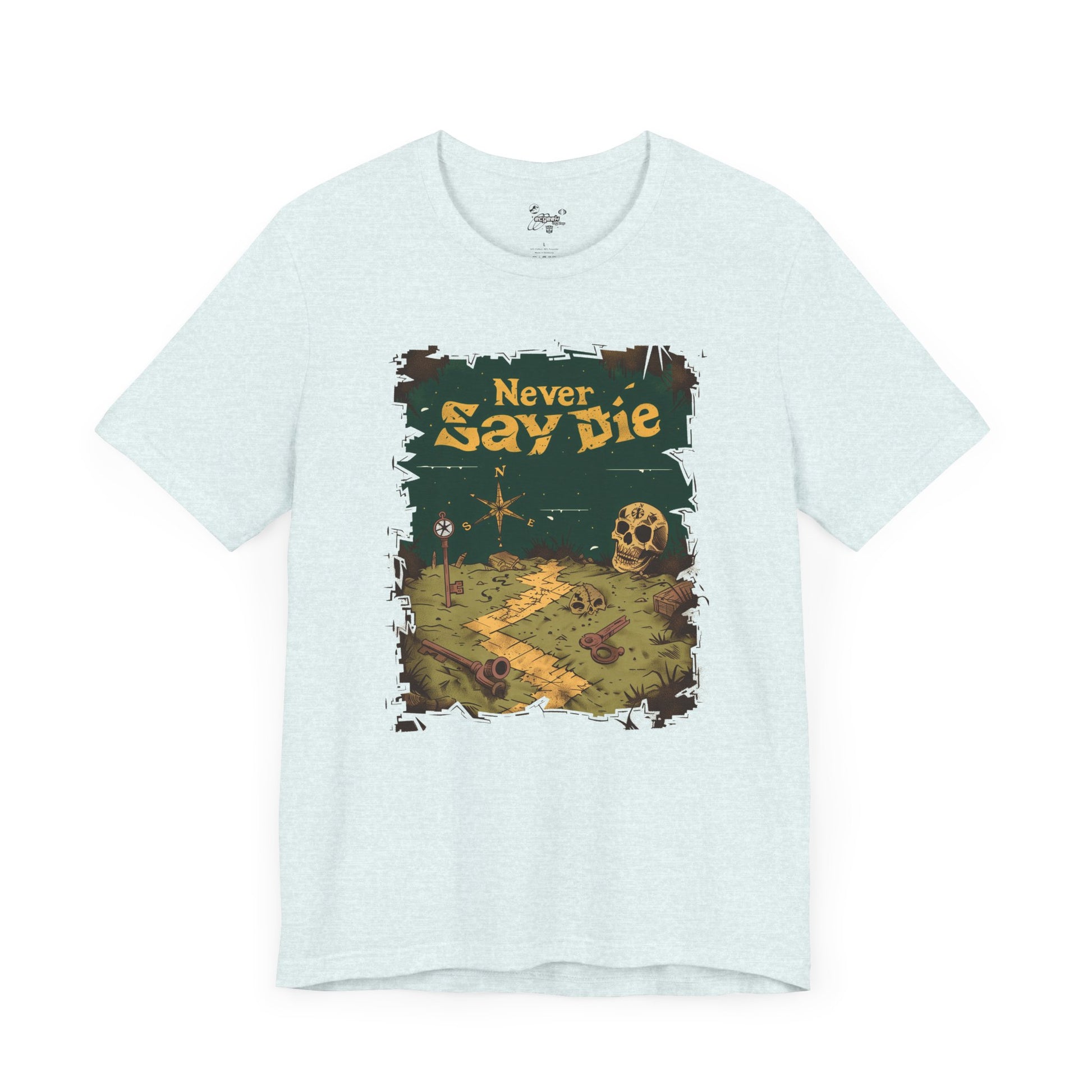 The Goonies Inspired Never Say Die Treasure Hunt Shirt Pirate Map Graphic Tee Retro Movie Shirt 80s Movie Lovers