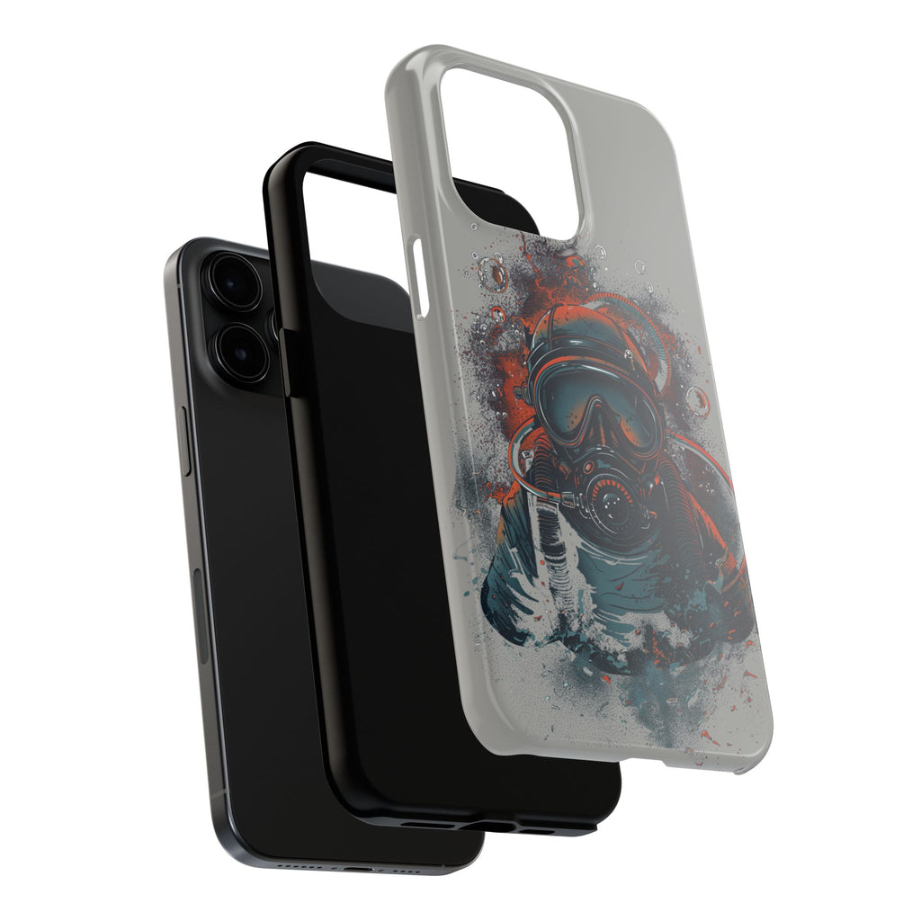 Light Custom iPhone Case, Personalized Phone Case, SCUBA Phone Case, SCUBA Diver Case, Custom Diver Phone Case, Gift for SCUBA Diver