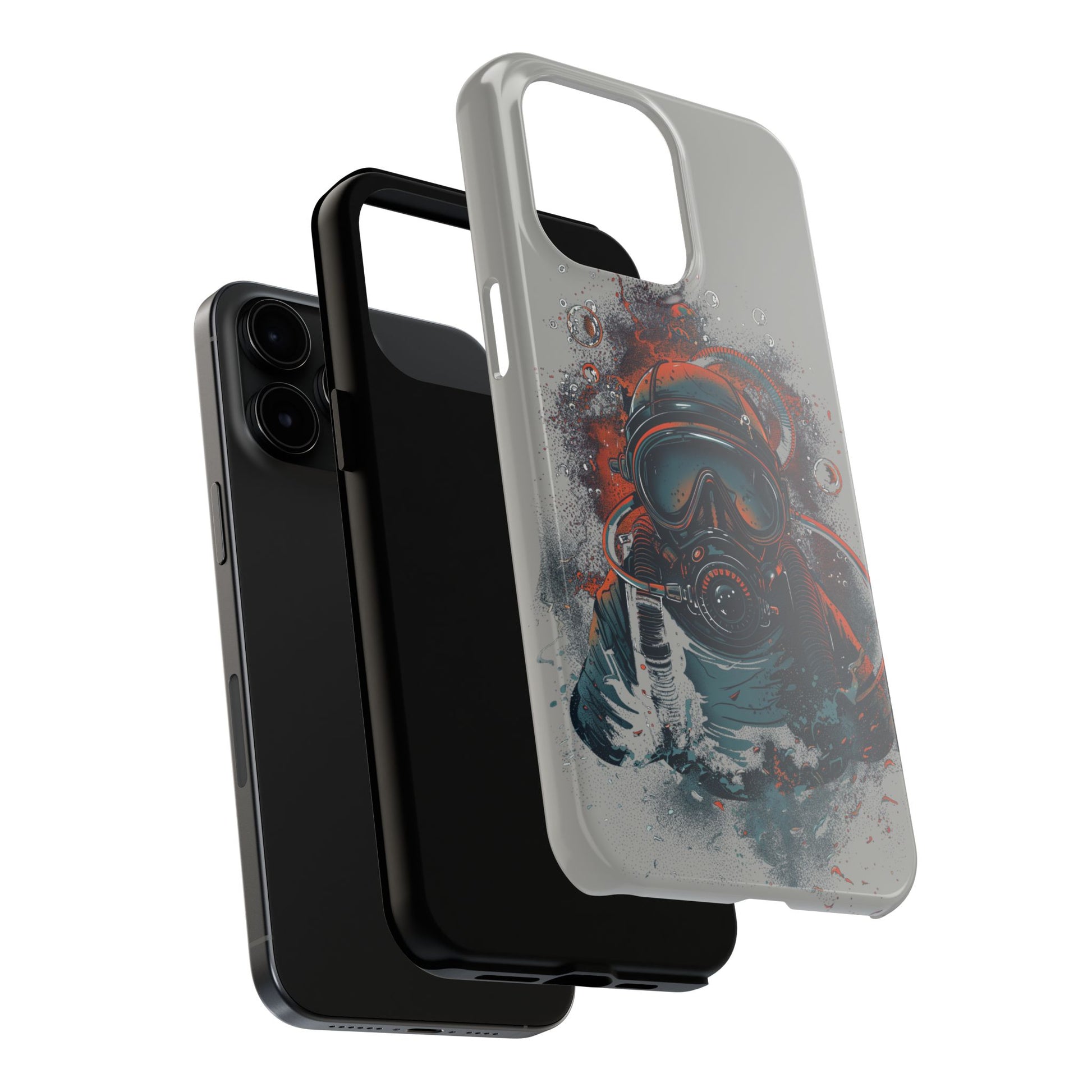Light Custom iPhone Case, Personalized Phone Case, SCUBA Phone Case, SCUBA Diver Case, Custom Diver Phone Case, Gift for SCUBA Diver