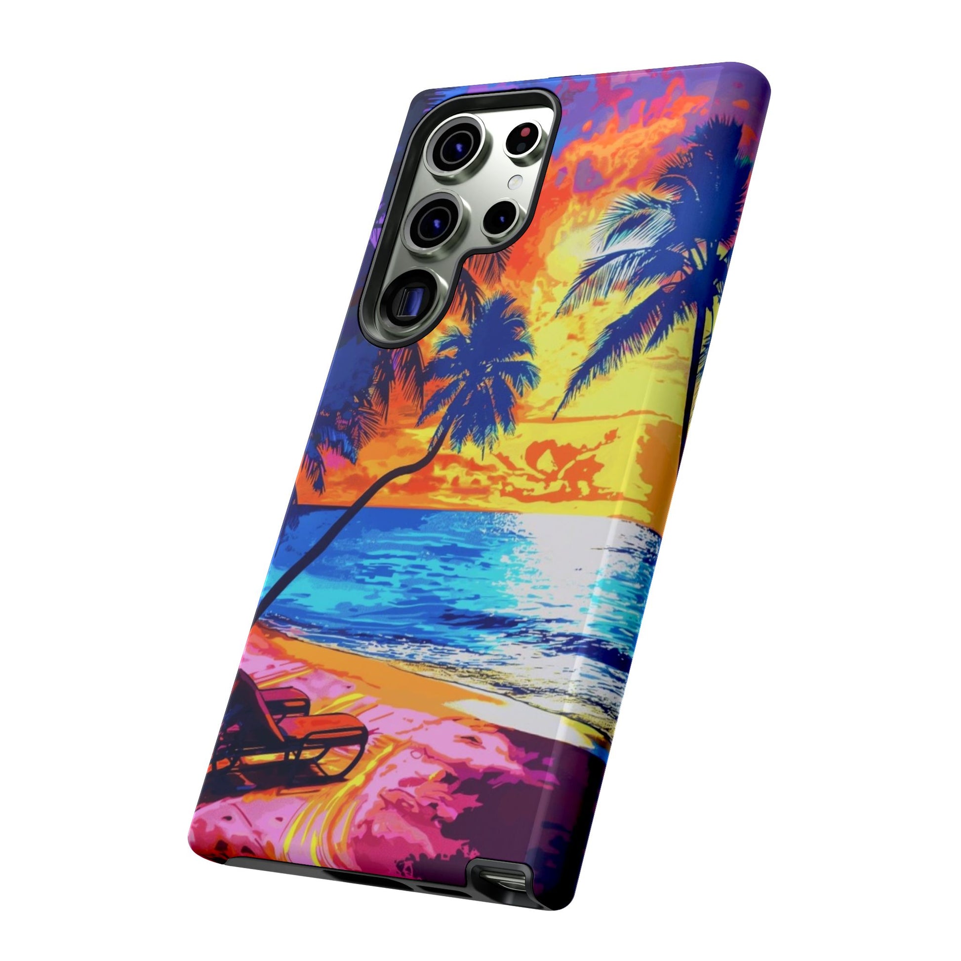 Sunset Bliss: Lisa Frank Style Android Phone Case