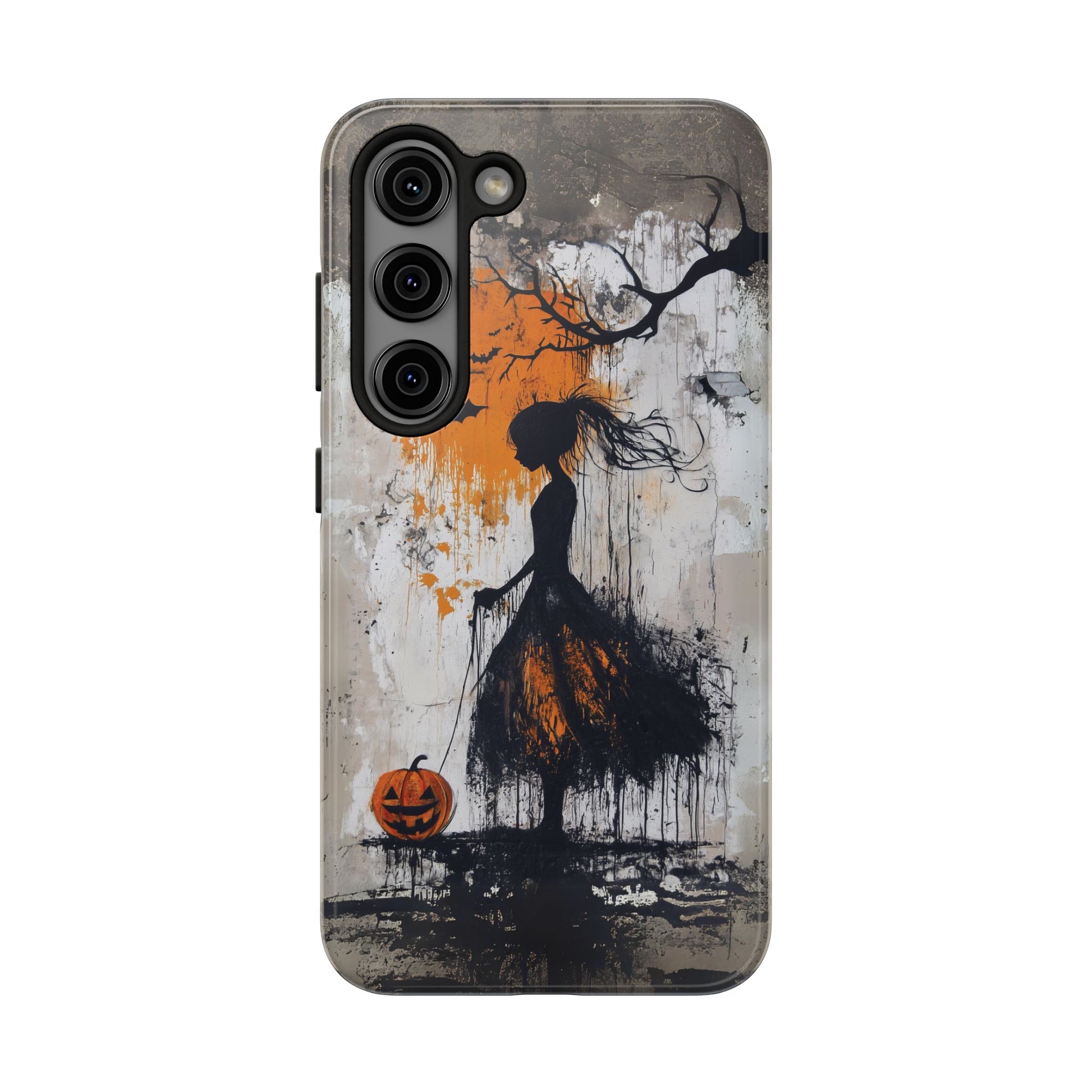 Halloween Gothic Dark Academia Street Art Fall Autumn Girl Urban Graffiti Phone Case Street iPhone 15 Pro Max Samsung Galaxy