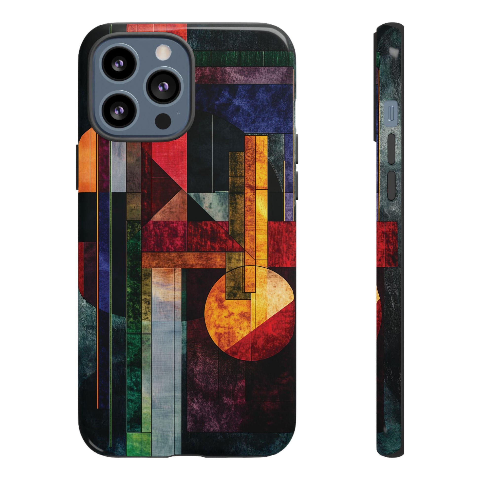 Darker Style Frank Lloyd Wright Usonian Phone Case Geometric Stained Glass Art Deco Marble Gold 13 14 15 16 iPhone Pro Max Galaxy Pixel