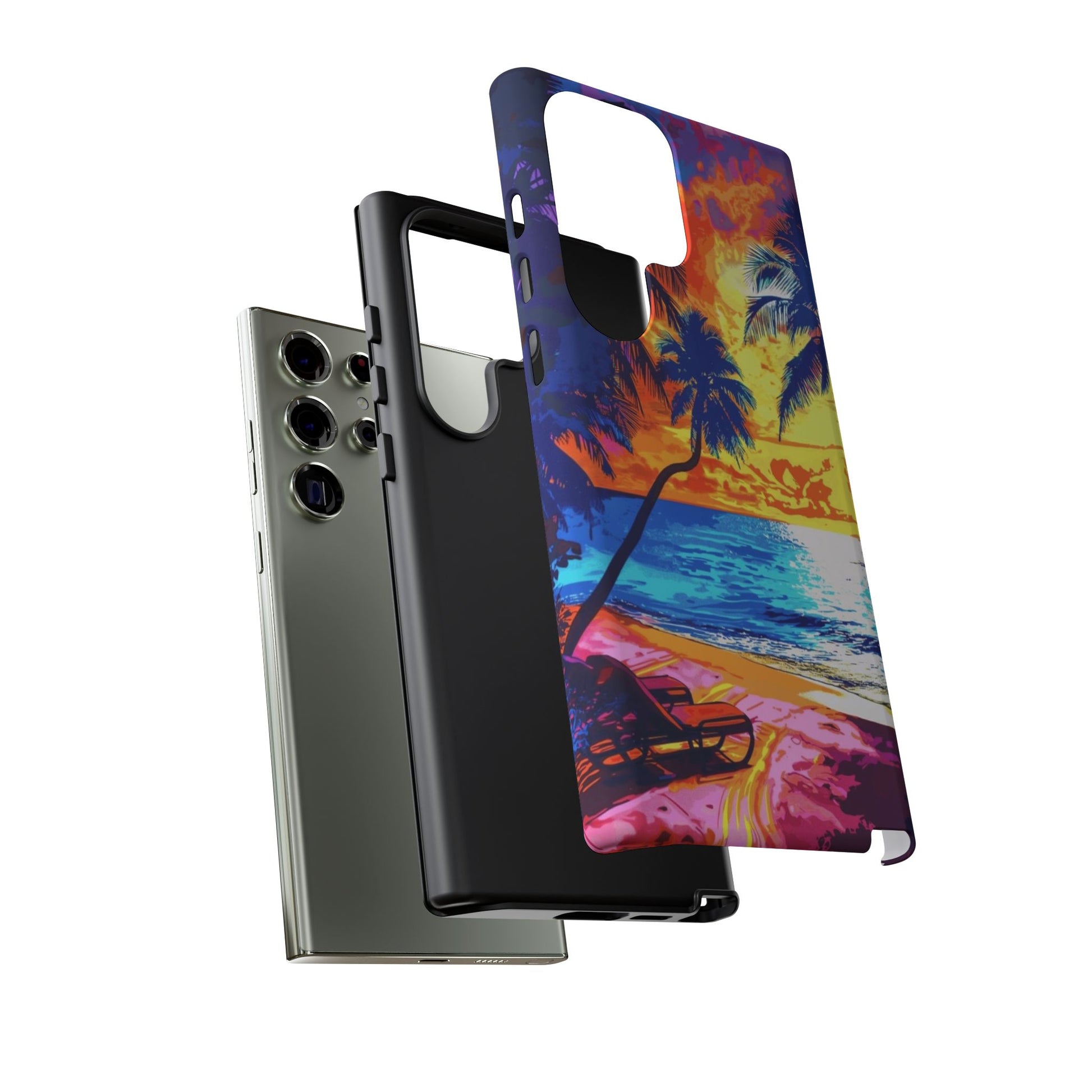 Sunset Bliss: Lisa Frank Style Android Phone Case