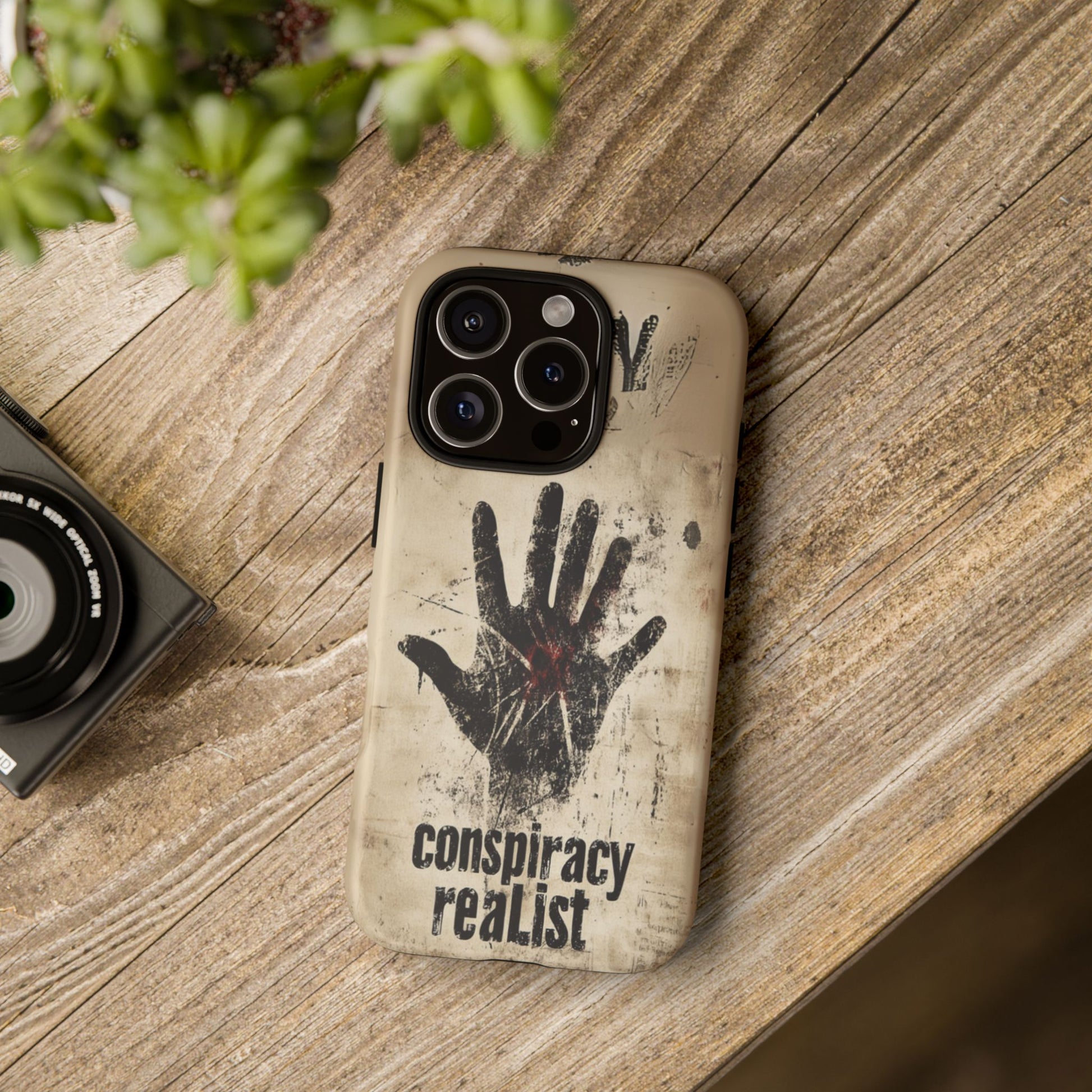 Conspiracy Theories Paranormal Mystery UFO X-Files Inspired Ghostly Hand Conspiracy Realist Cryptid iPhone 13 14 15 16 Pro Max Galaxy Pixel