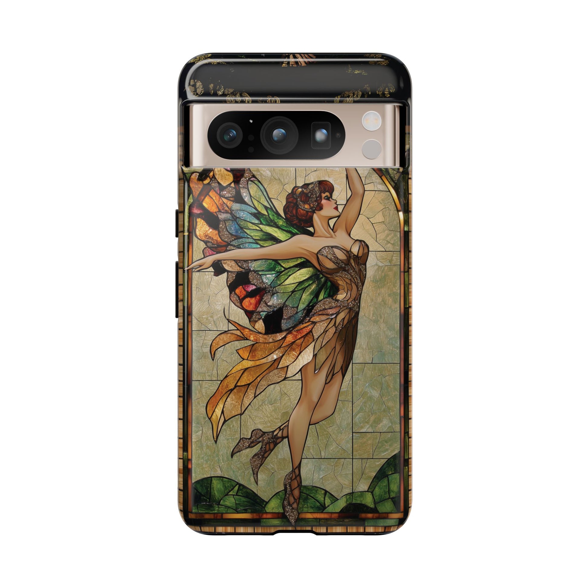 Fairy Phone Case Art Deco Woman Phone Case 1920s Art Nouveau Design in Stained Glass Alphonse Mucha Style Gatsby Style Poster