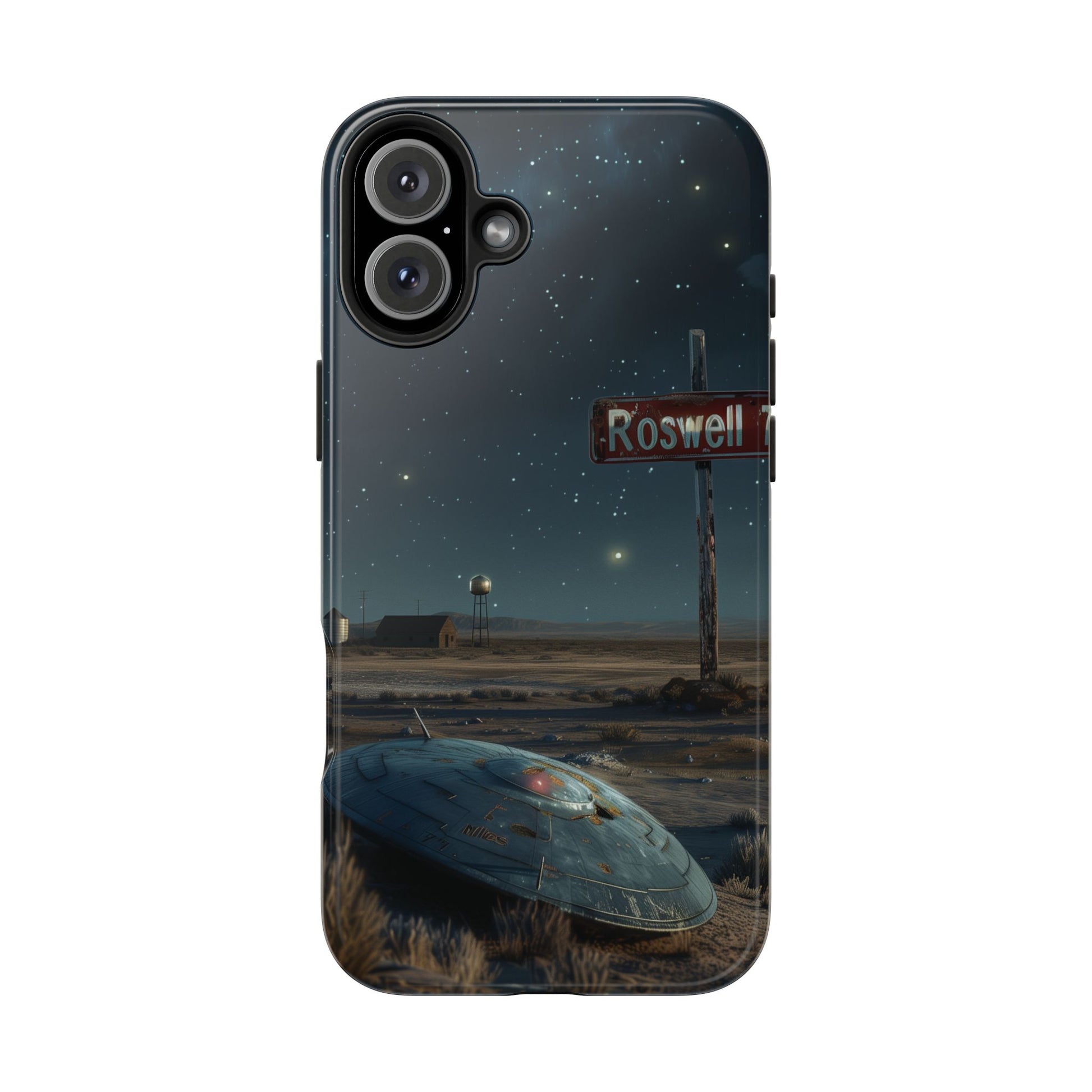 UFO Crash Roswell Phone Case Roswell Incident Alien Invasion Extraterrestrial Area 51 Alien Autopsy Cryptozoology 13 14 15 iPhone Pro Max