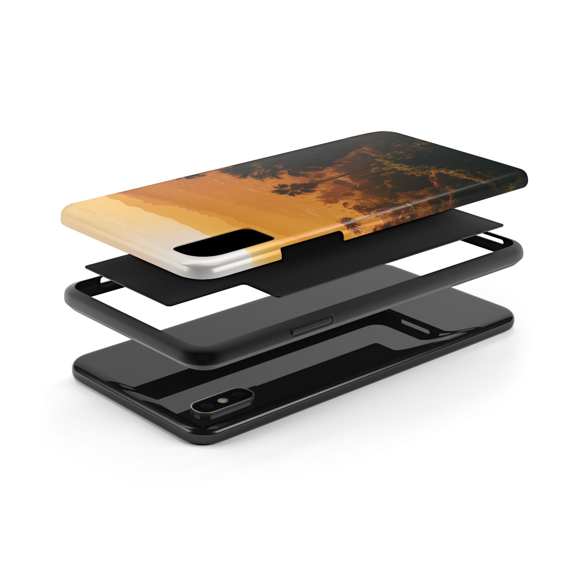 Los Angeles Sunset iPhone Case, Golden Hour Scenic View, Hollywood Hills Sunset Phone Case, Palm Trees Phone Case, iphone 15 pro max case