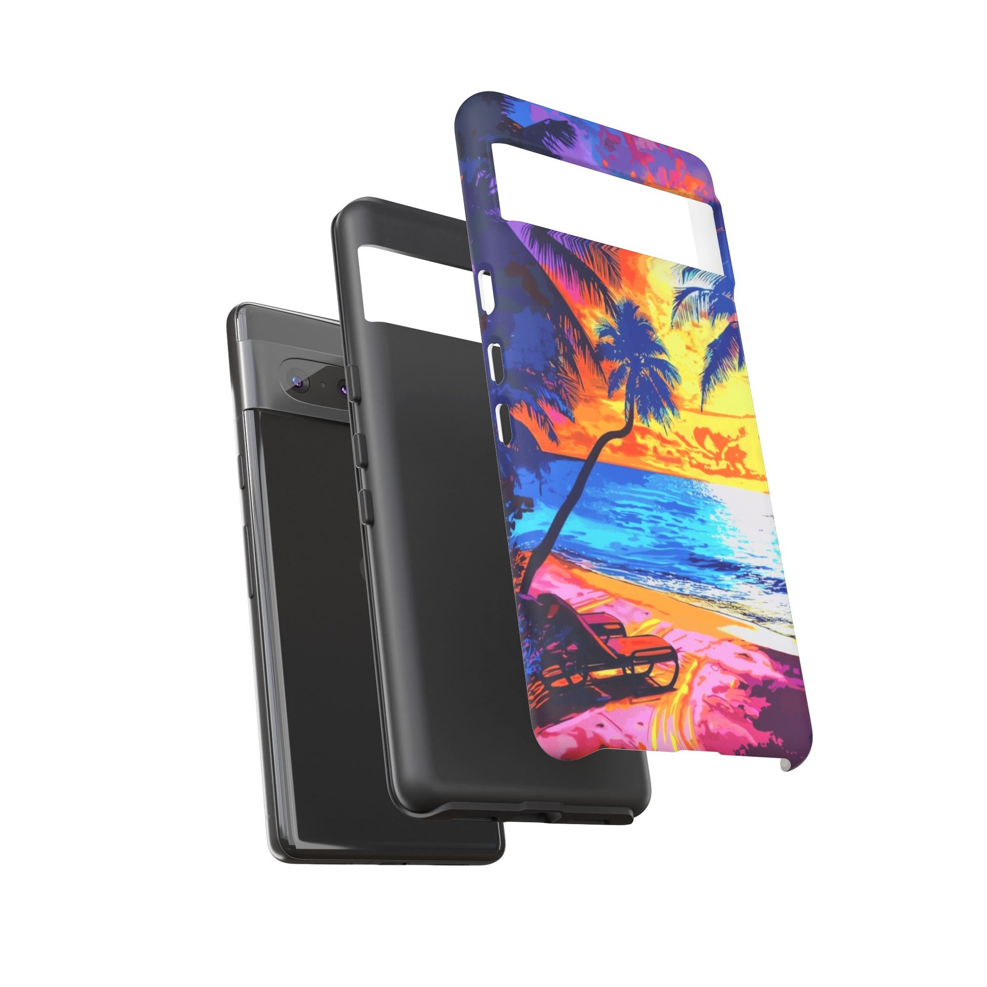Sunset Bliss: Lisa Frank Style Android Phone Case
