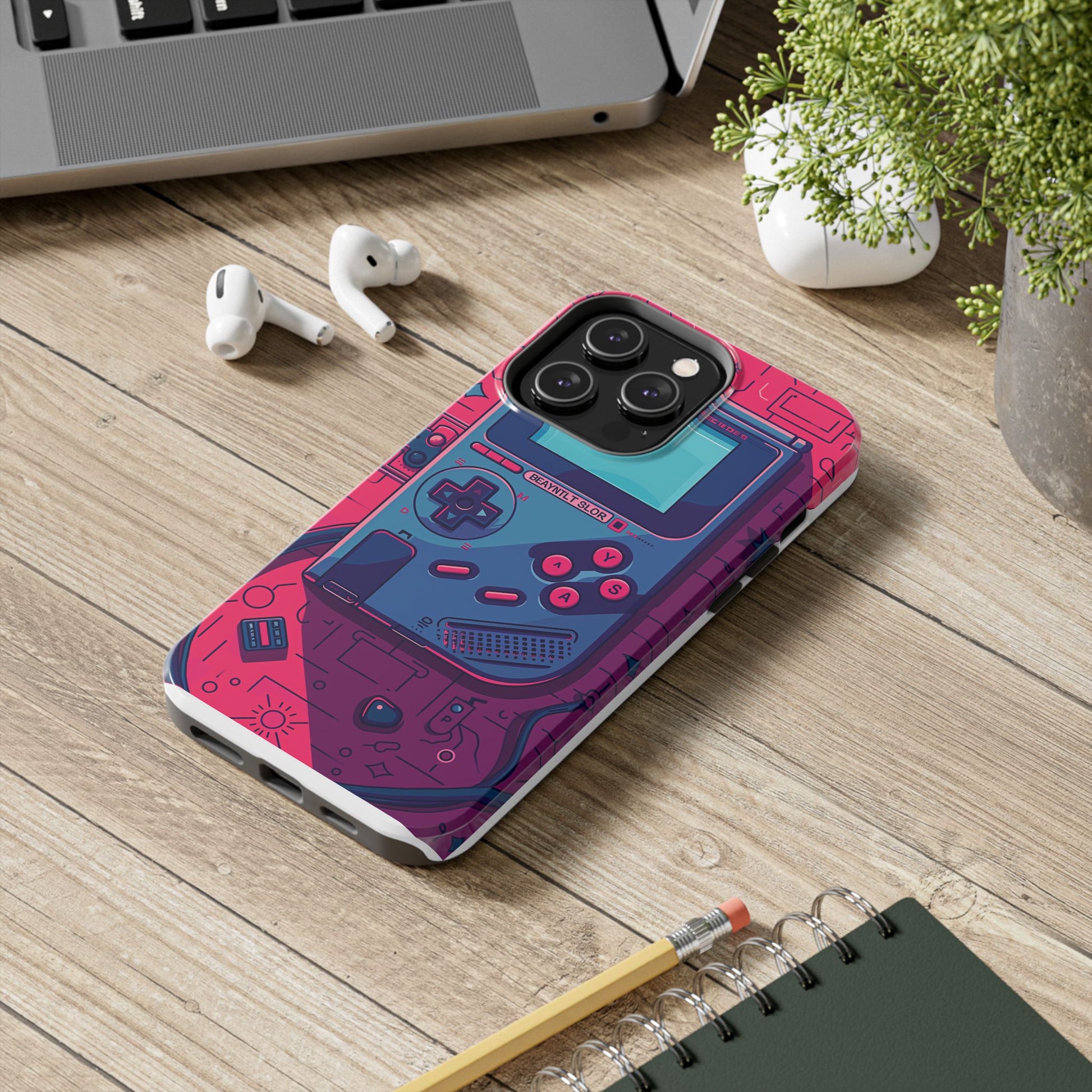 Durable iPhone Case with Alternative Universe Game Console Design - Protective Phone Cover - Fun and Sturdy Gaming Accessory - Gamer Gift