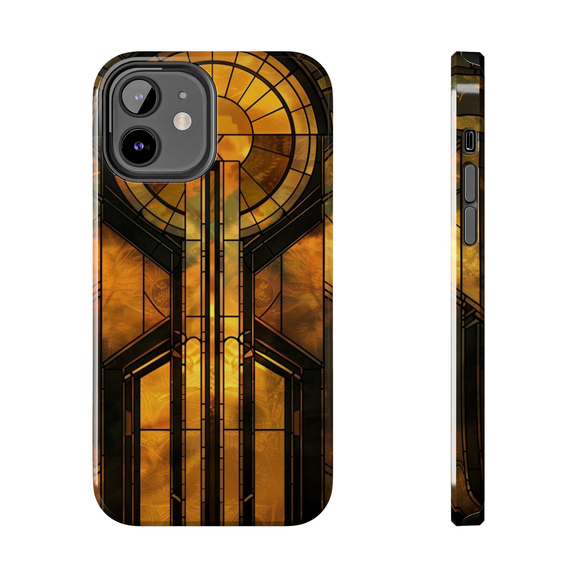 Durable Noir Art Deco Golden Design iPhone Cover - Stylish and Protective Phone Case on Etsy - Art Deco Gift
