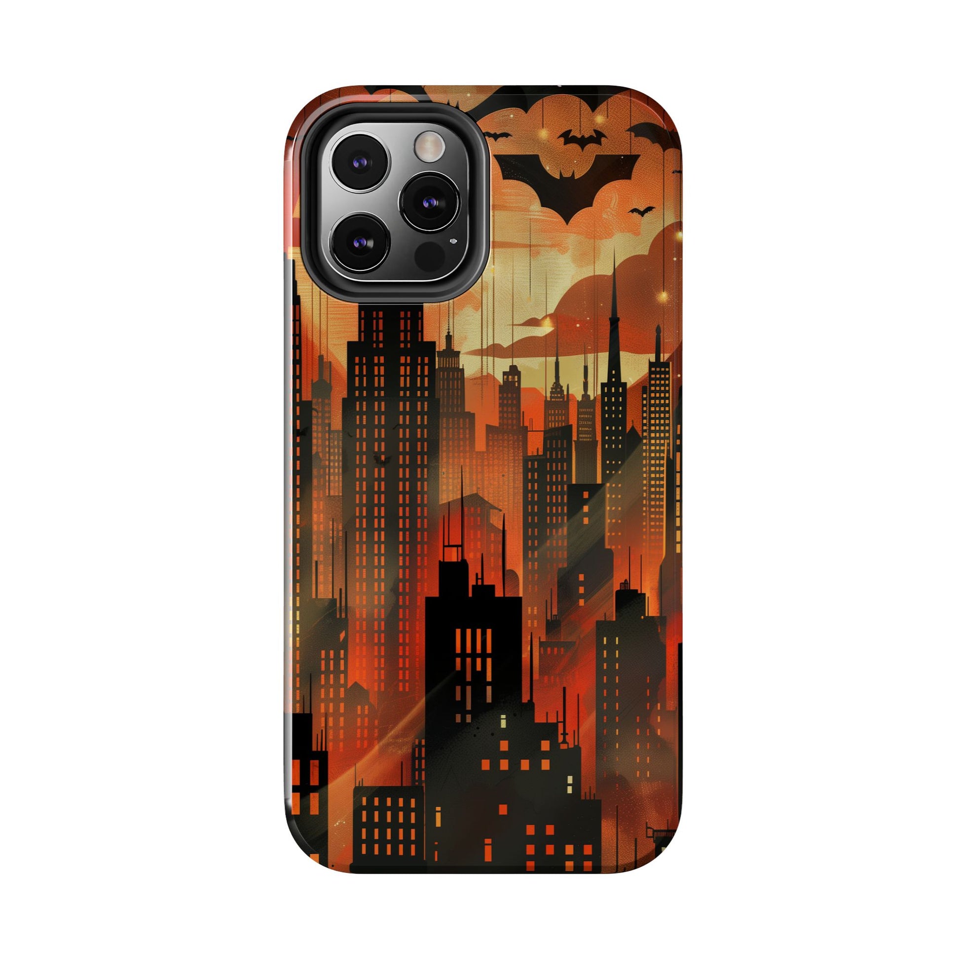 Batman Inspired Phone Case - Gotham Art Deco Style - Comic Book Hero Phone Cover - Unique Superhero Accessory
