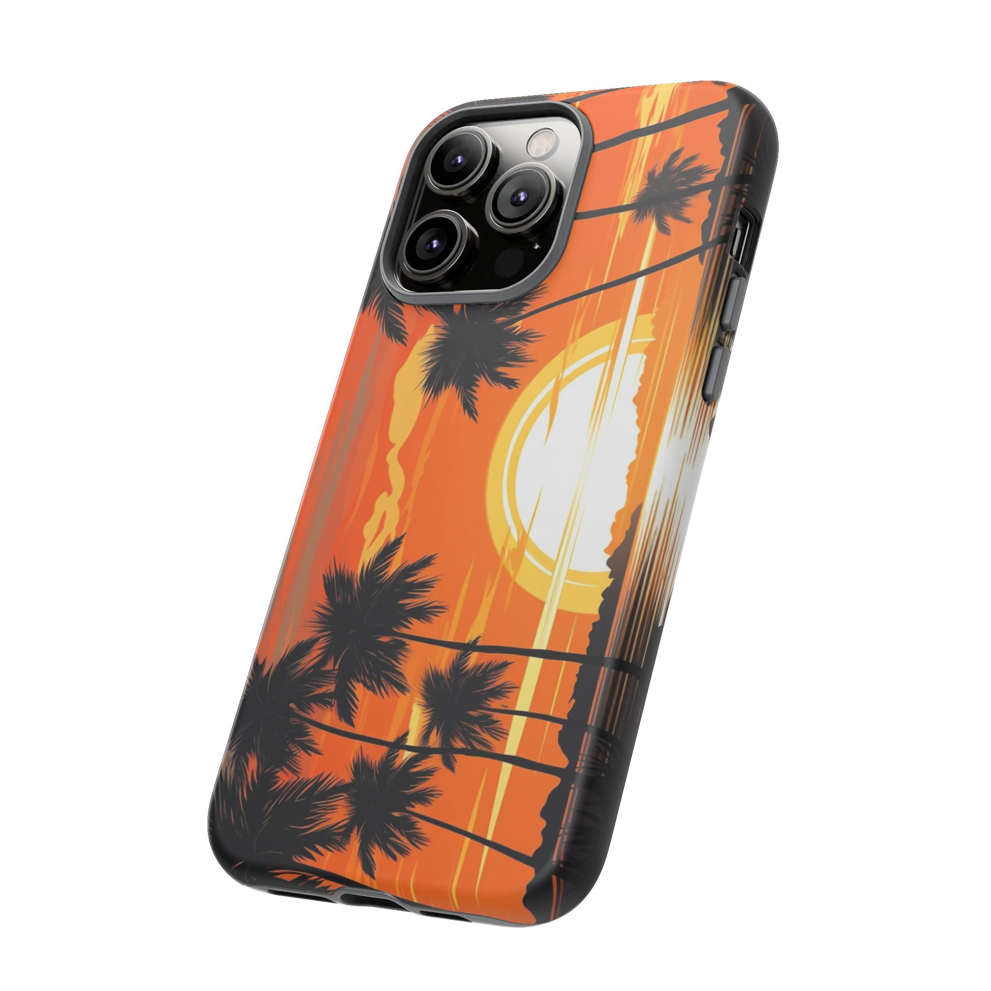 Sunset Palm Trees Tough Phone Cases for iPhone and Android