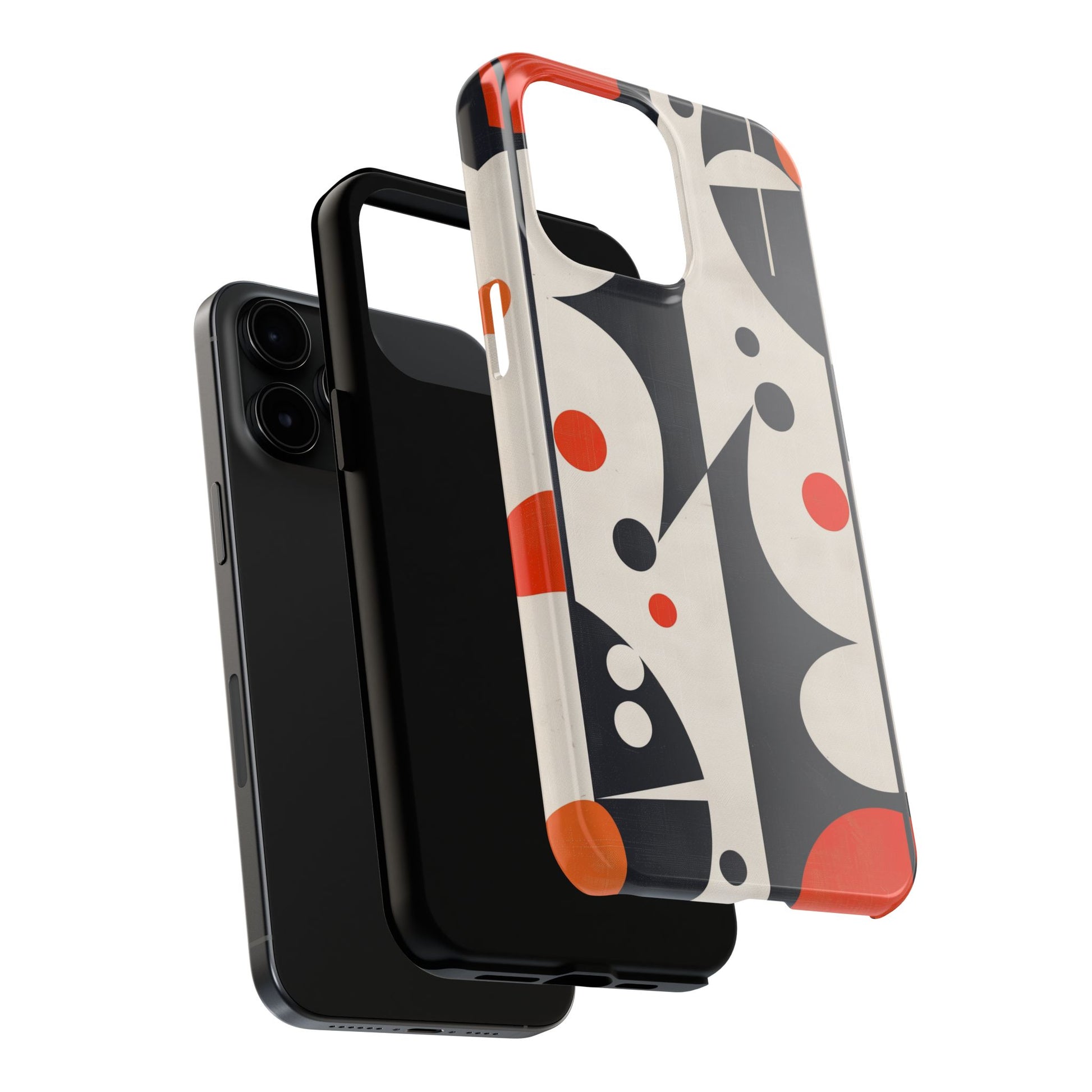 Mid-Century Modern Star Phone Case Mid Mod Atomic Cats Retro Chic Sleek Geometric Apple 12 13 14 15 Pro Max Samsung Galaxy