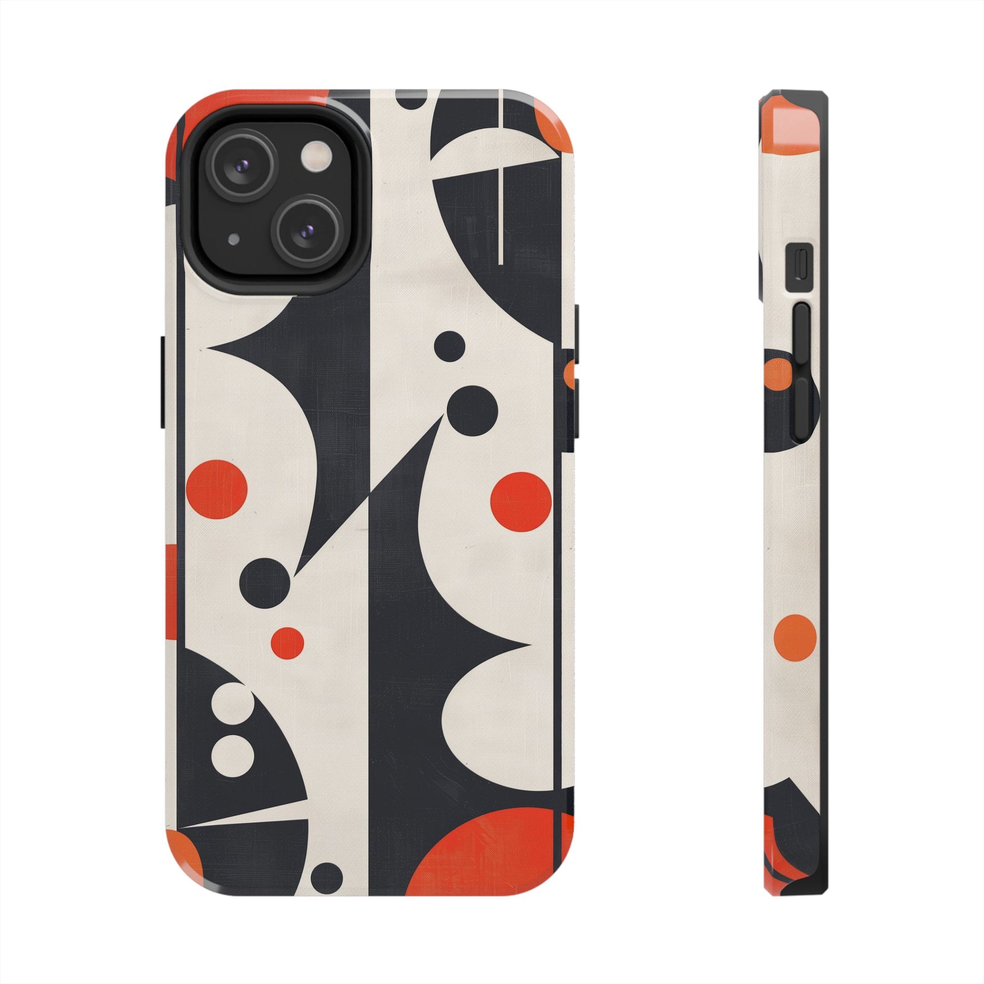 Mid-Century Modern Star Phone Case Mid Mod Atomic Cats Retro Chic Sleek Geometric Apple 12 13 14 15 Pro Max Samsung Galaxy