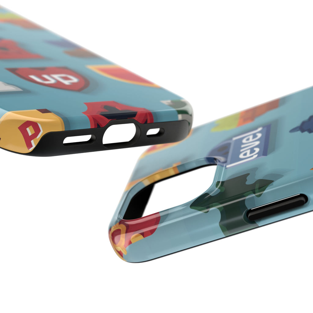 Pixel Art Video Game Level Up Phone Case, Retro Gaming Design, Geeky Gamer Phone Cover, Unique Video Game Art Accessories