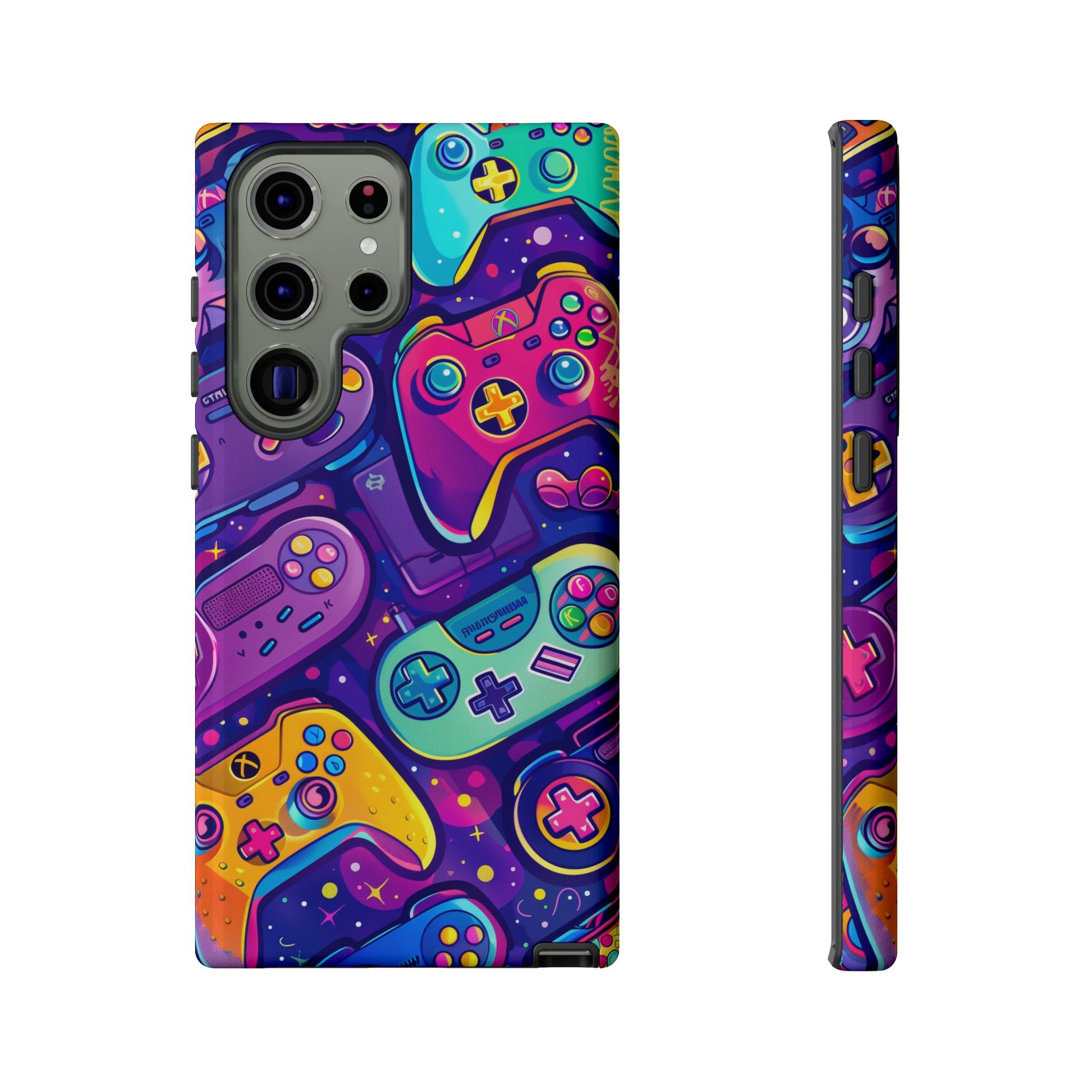 Lisa Frank Style Video Game Controller Android Phone Case, Retro Gamer Gift, Colorful Gaming Accessory