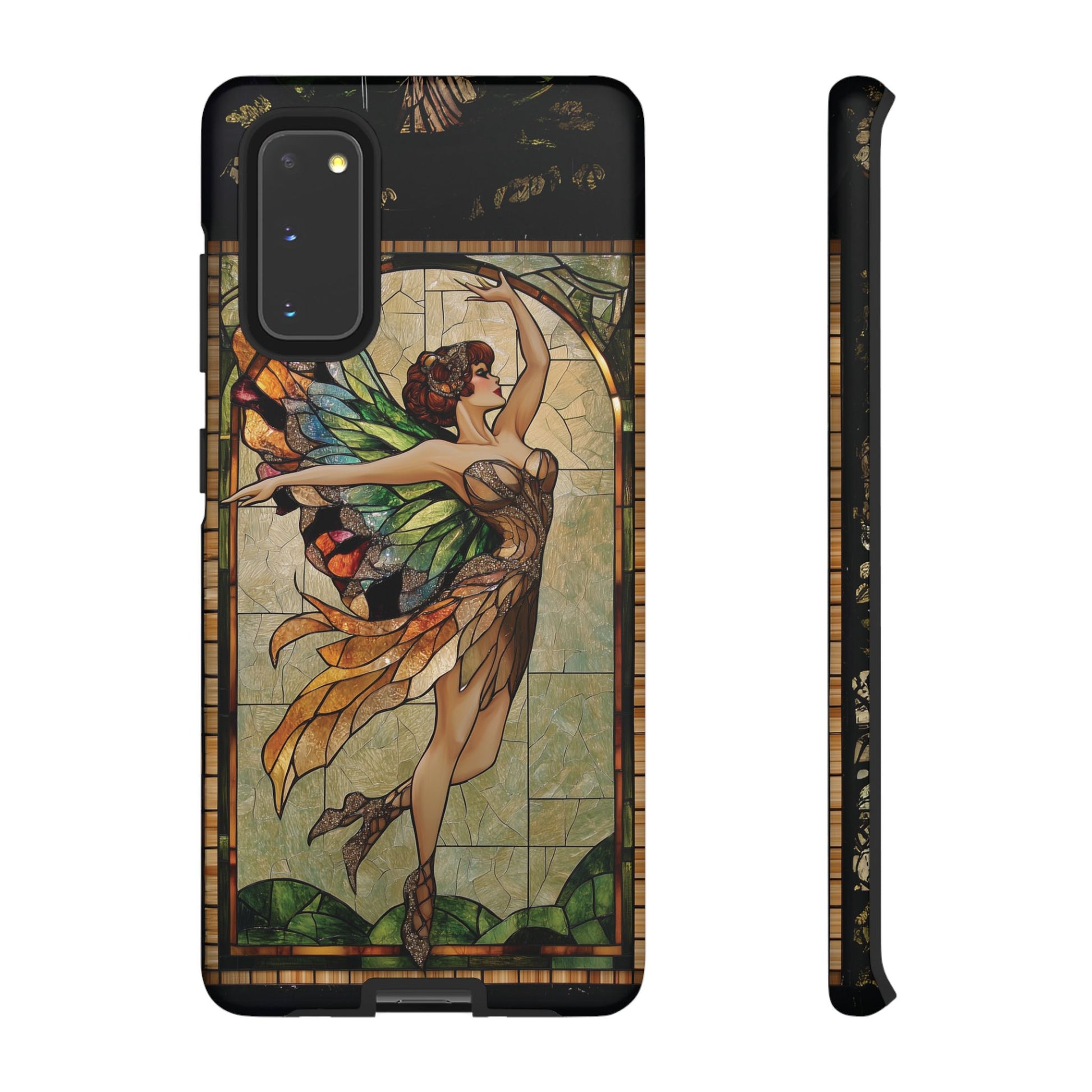Fairy Phone Case Art Deco Woman Phone Case 1920s Art Nouveau Design in Stained Glass Alphonse Mucha Style Gatsby Style Poster