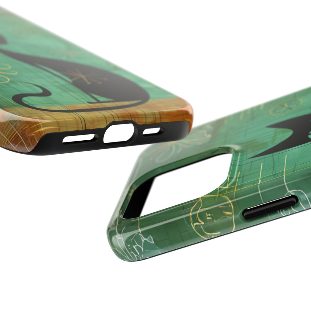 Mid-Century Modern Phone Case-Case, Mid Mod iPhone Case, Atomic Cats iPhone Case, Retro Chic Smartphone Cover, Unique Phone Case