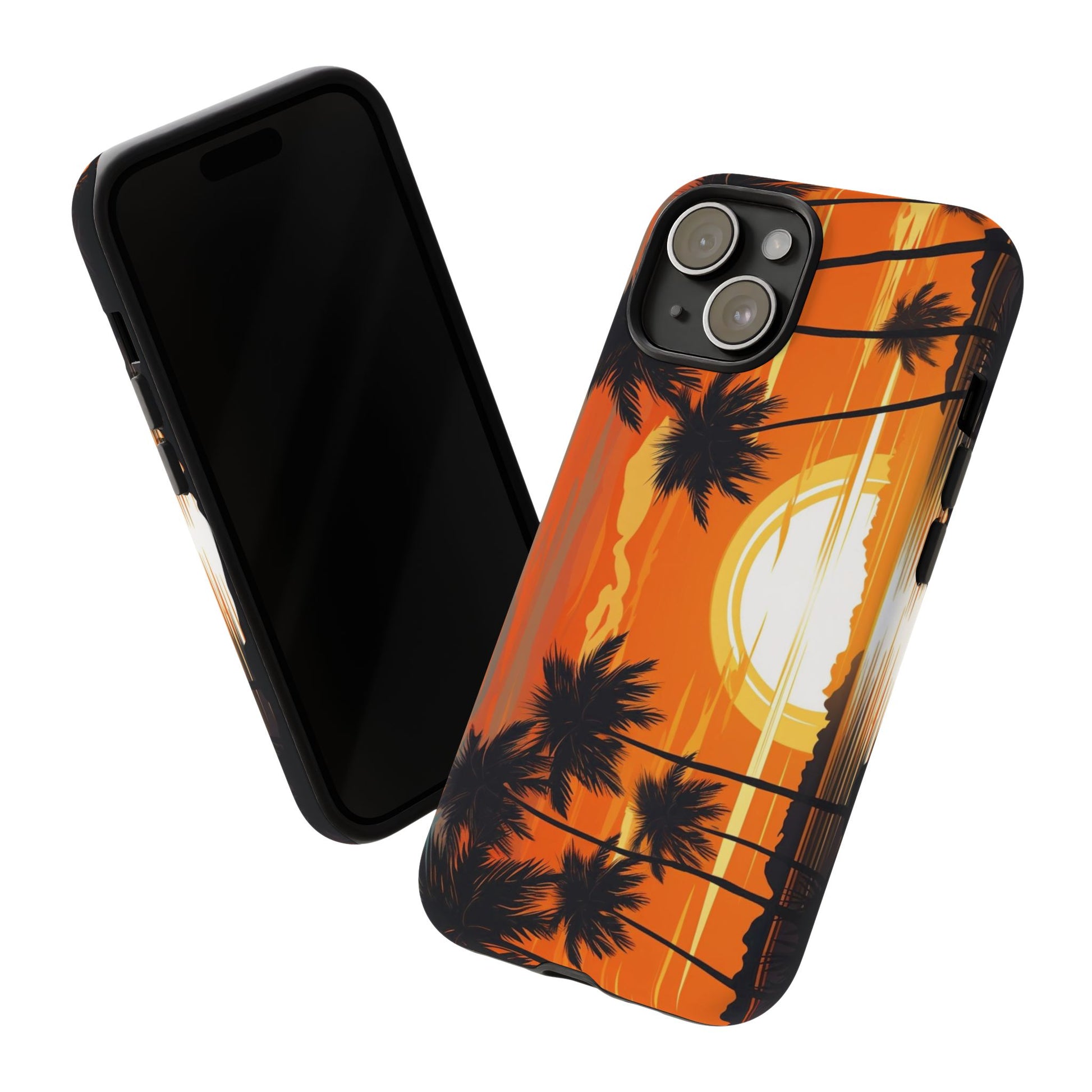 Sunset Palm Trees Tough Phone Cases for iPhone and Android