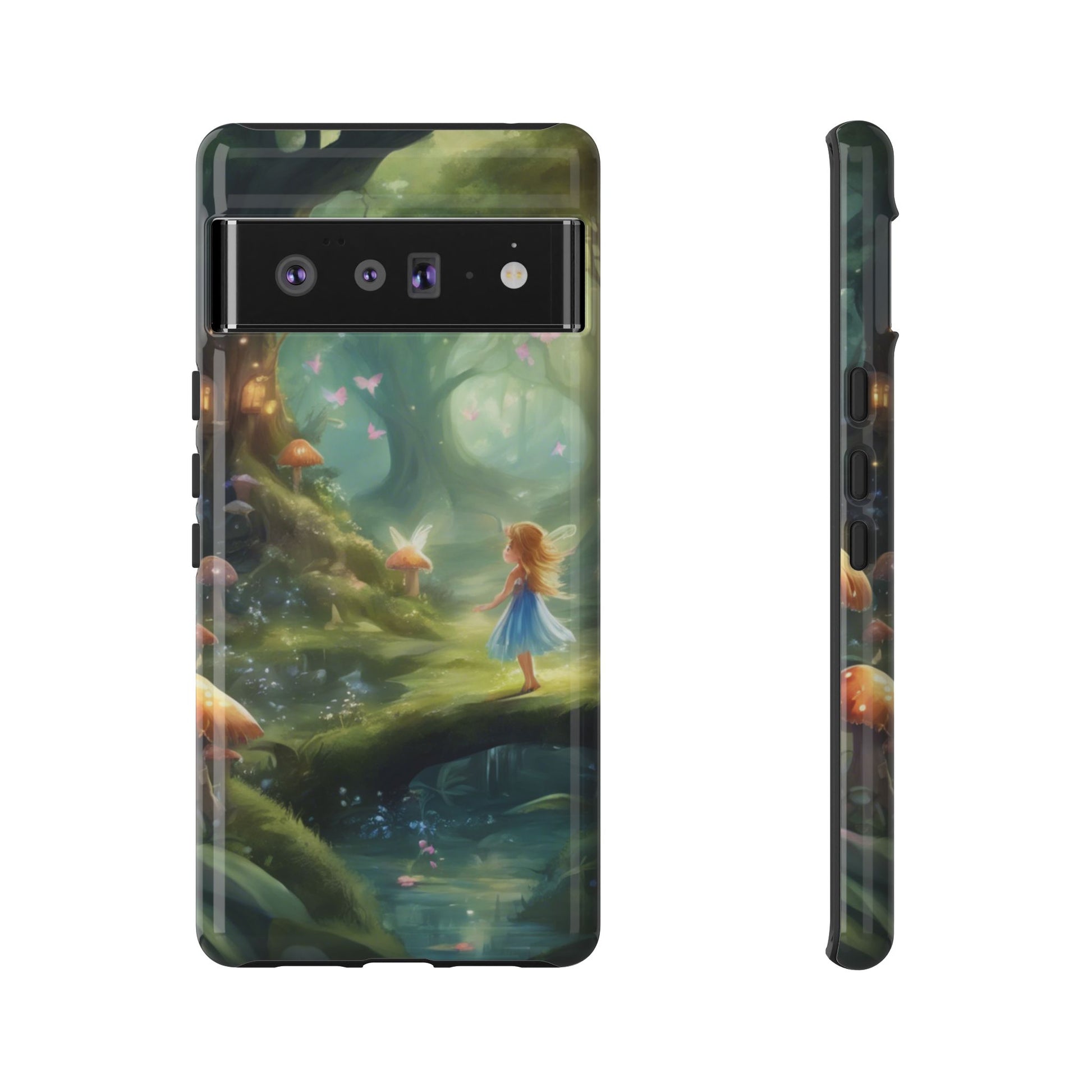 Enchanting Fairy Forest Phone Case Fae Trees Legend Garden Fern Gulley ACOTAR Magic Fantasy Dragons iPhone 13 14 15 16 Pro Max Samsung Pixel