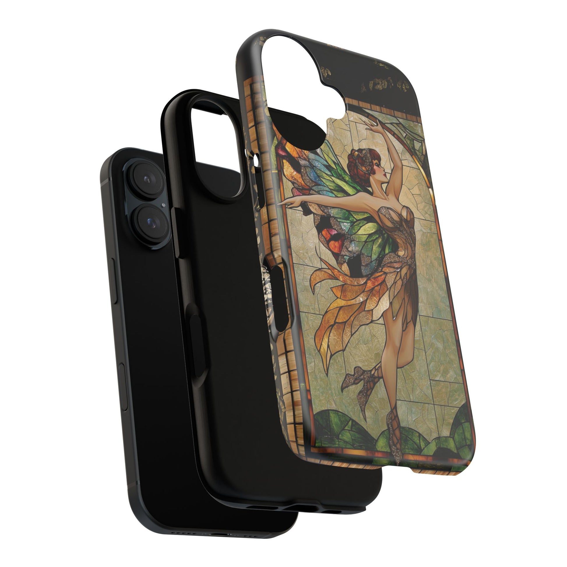 Fairy Phone Case Art Deco Woman Phone Case 1920s Art Nouveau Design in Stained Glass Alphonse Mucha Style Gatsby Style Poster