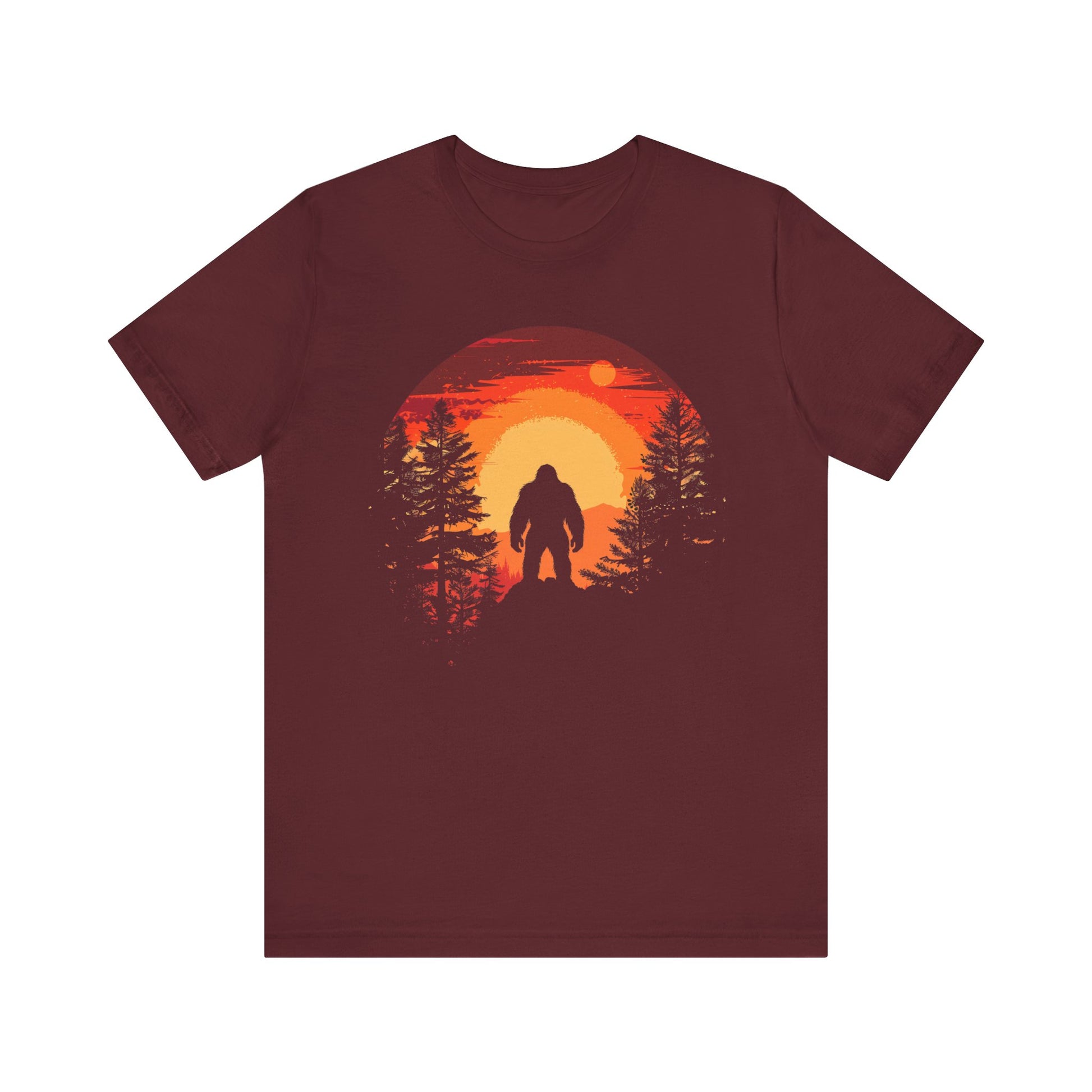 Bigfoot Tshirt, Bigfoot Sunset Tshirt, Camping Shirt, Outdoors Shirt, Bigfoot Sunset Shirt, Shirt for Camping, Camping Trip Shirt