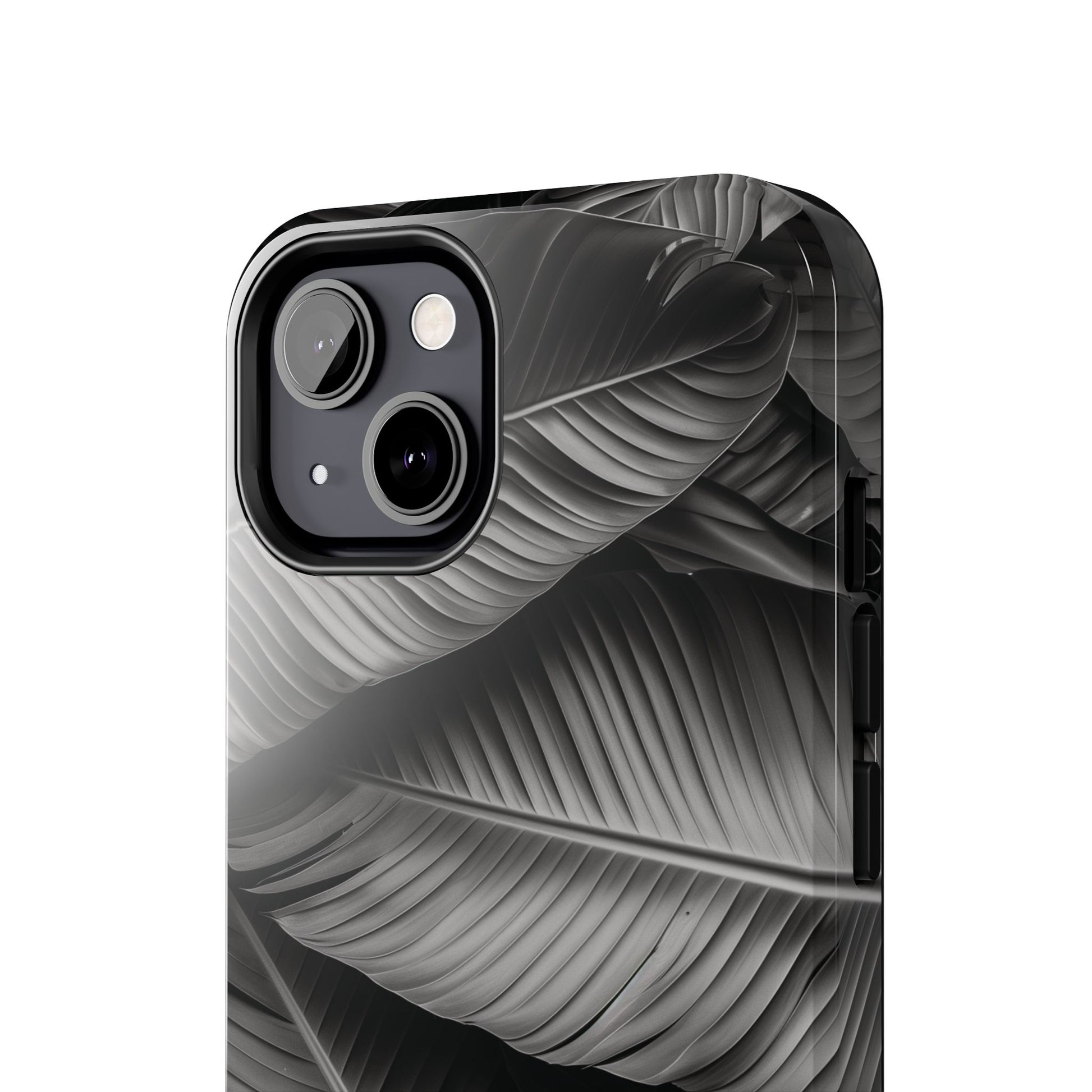 Custom Palm Leaf Phone Case, Palm Tree Phone Case, Tropical Leaf Design, Summer iPhone Cover, Black and White iPhone Case, iPhone 15 Pro Max